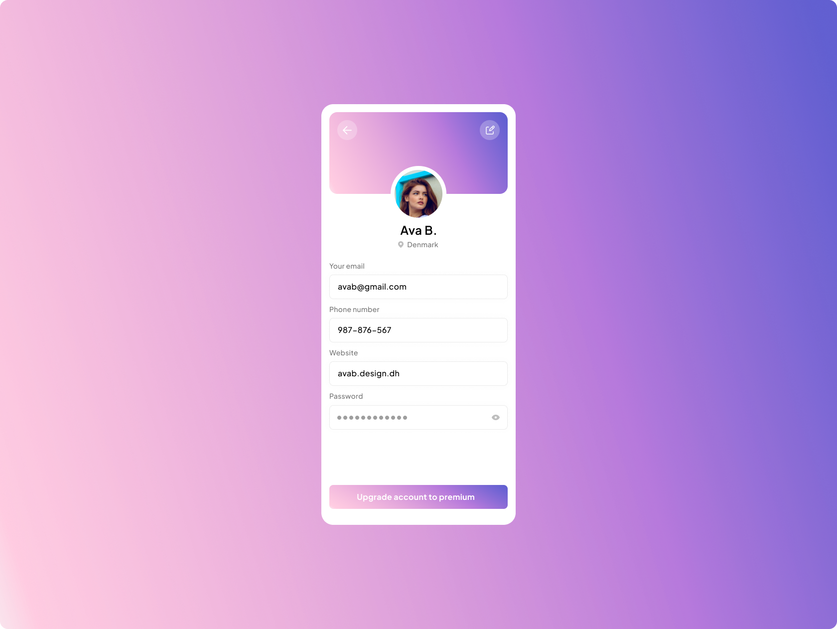 Daily UI Challenge #10