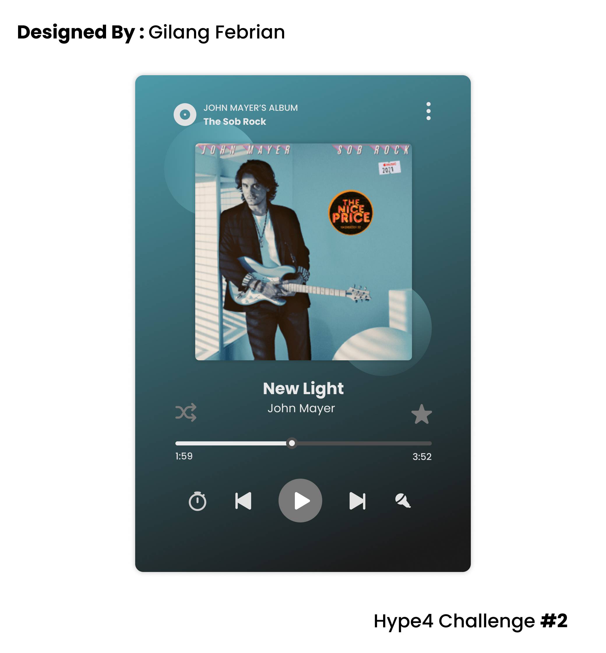 Daily UI Challenge #2