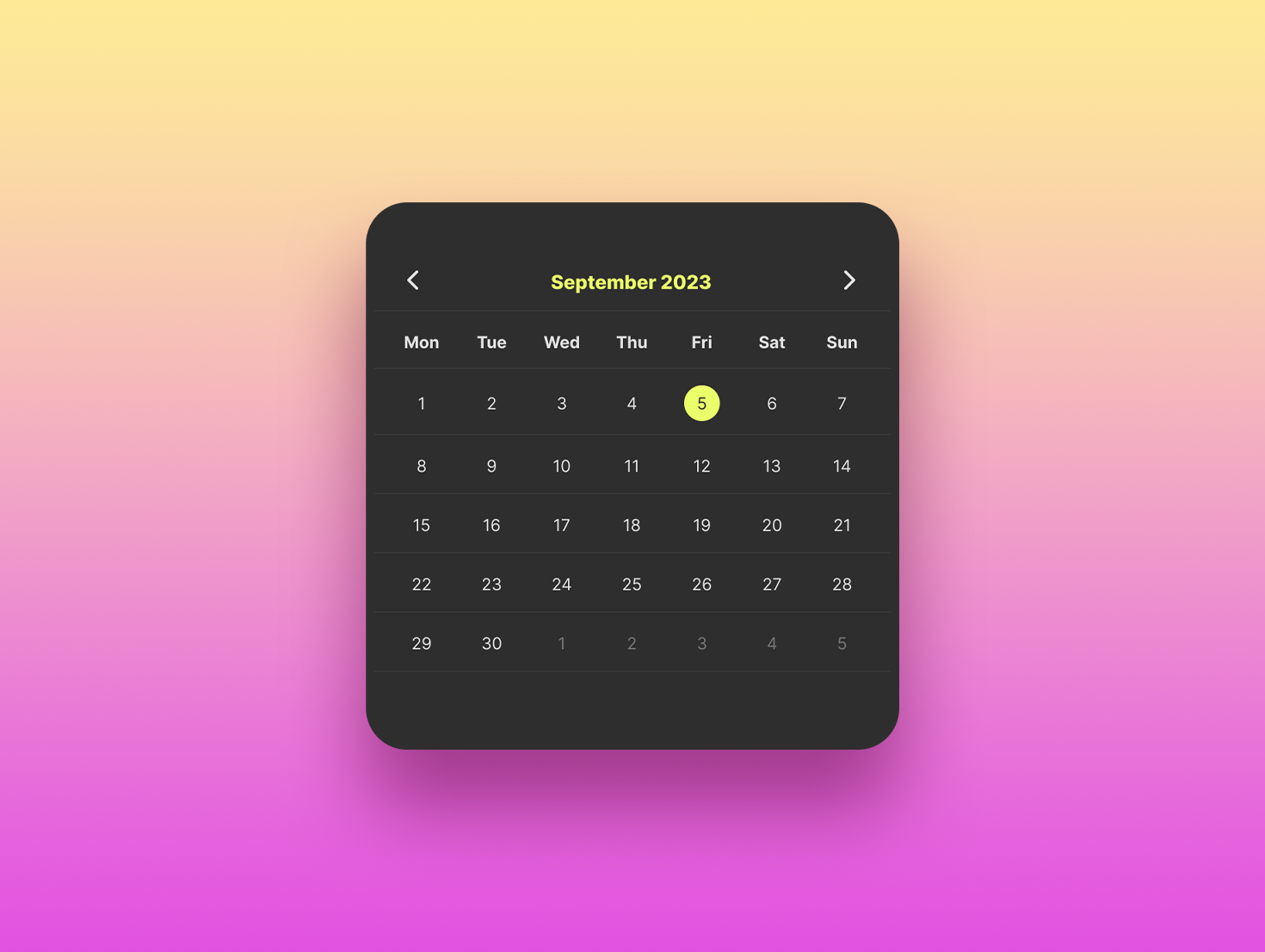 Daily UI Challenge #6