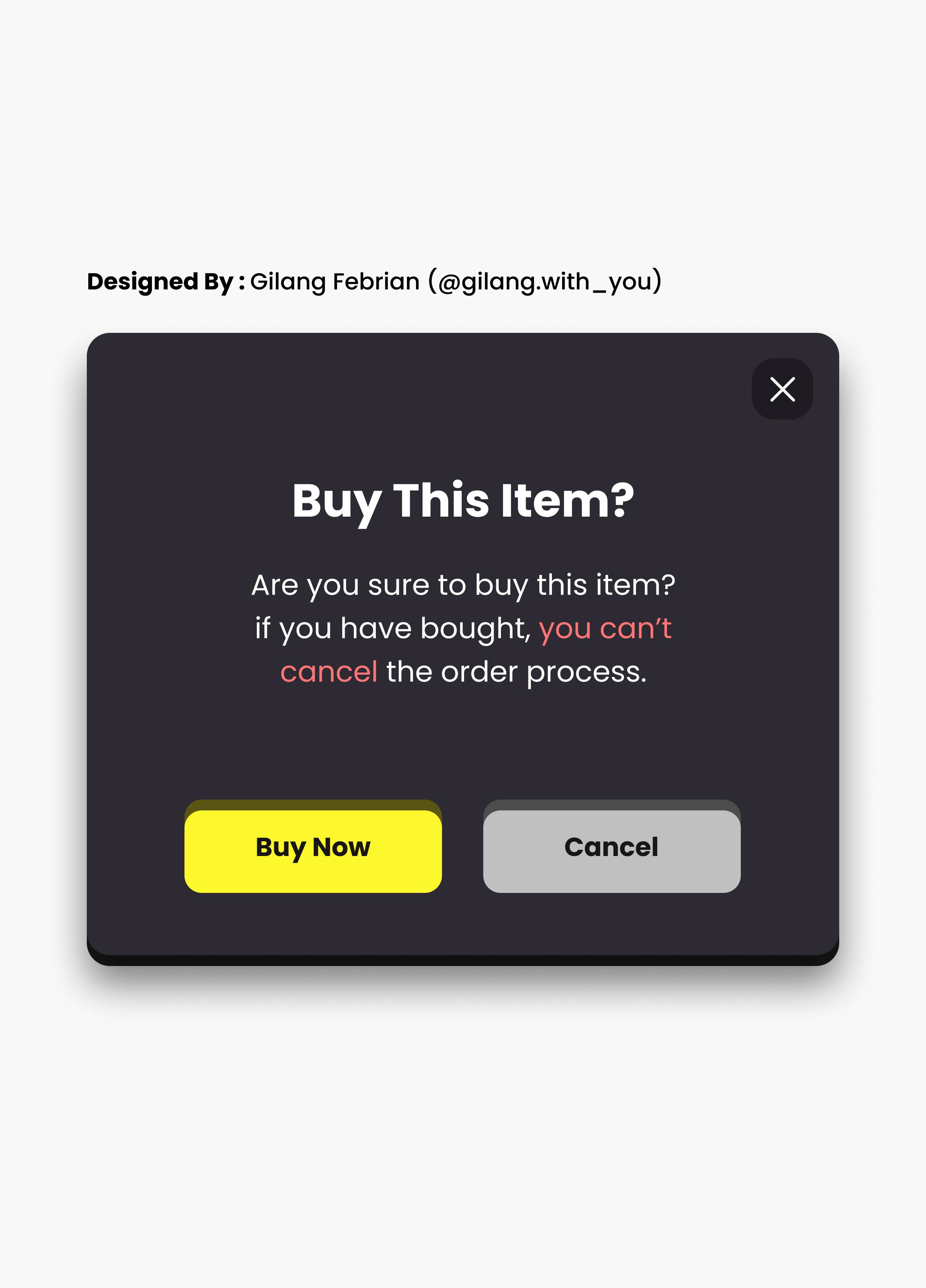 Daily UI Challenge #9