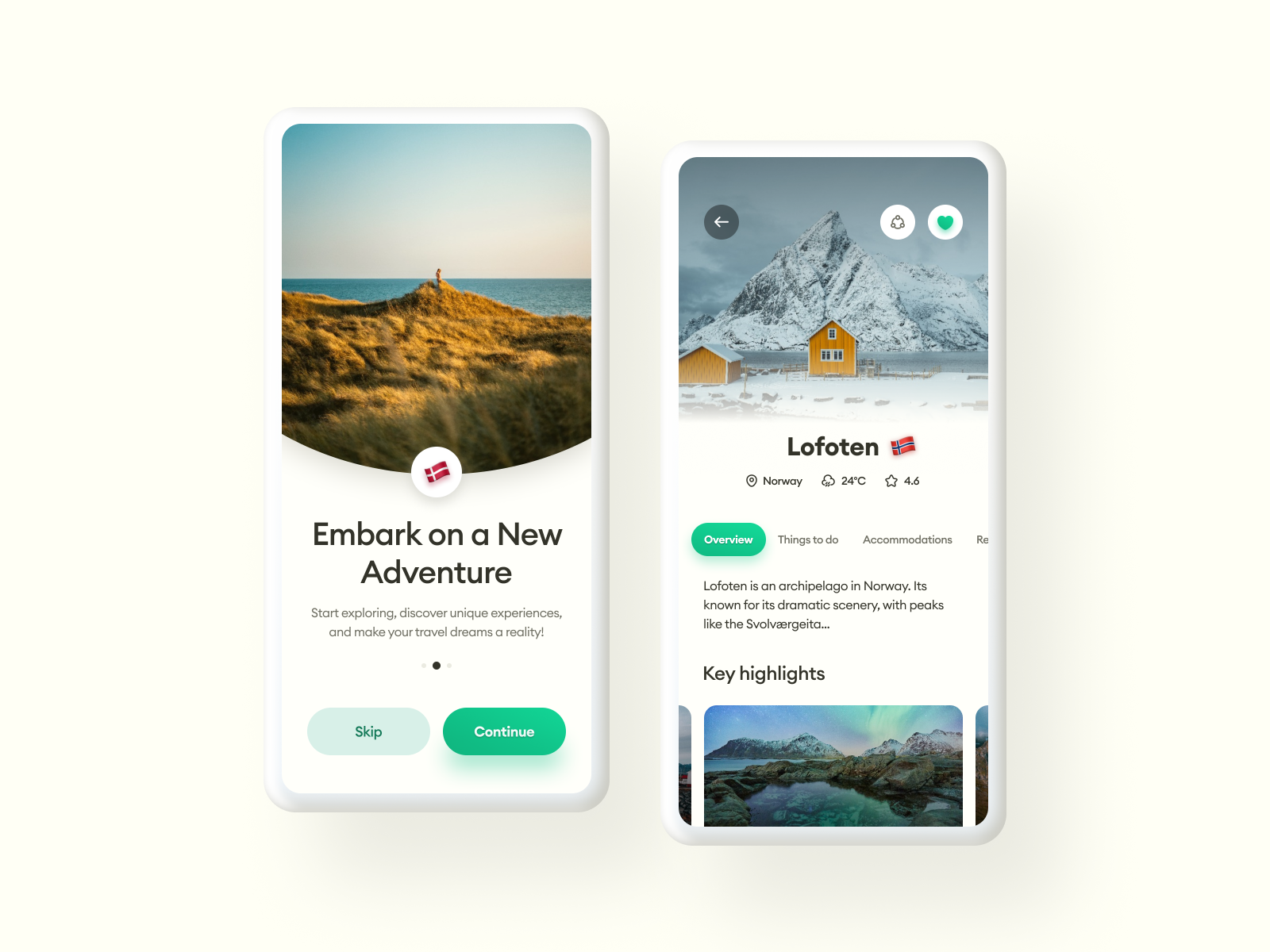 Concept UI Design for Travel App 🏖️