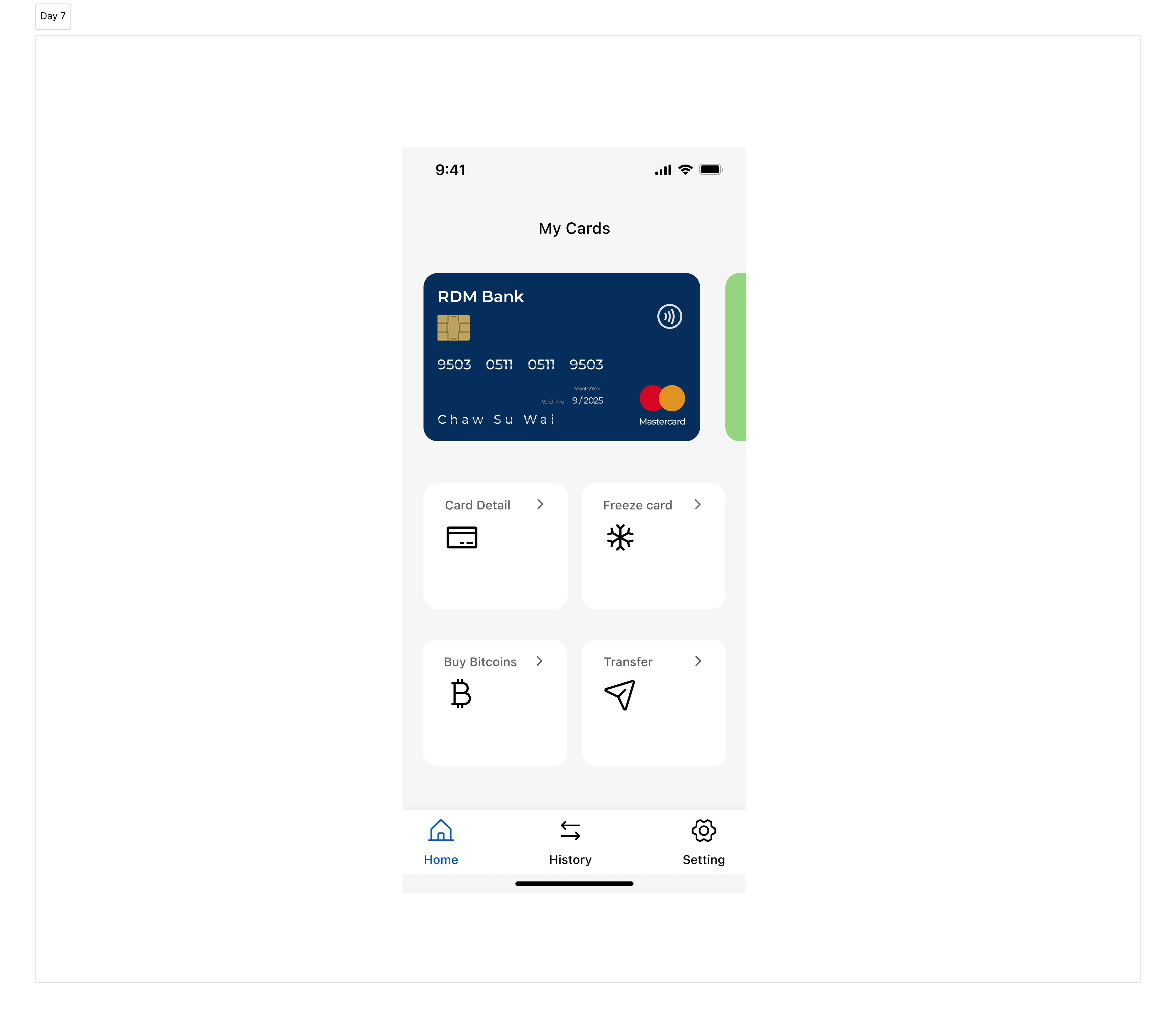 Daily UI Challenge #7