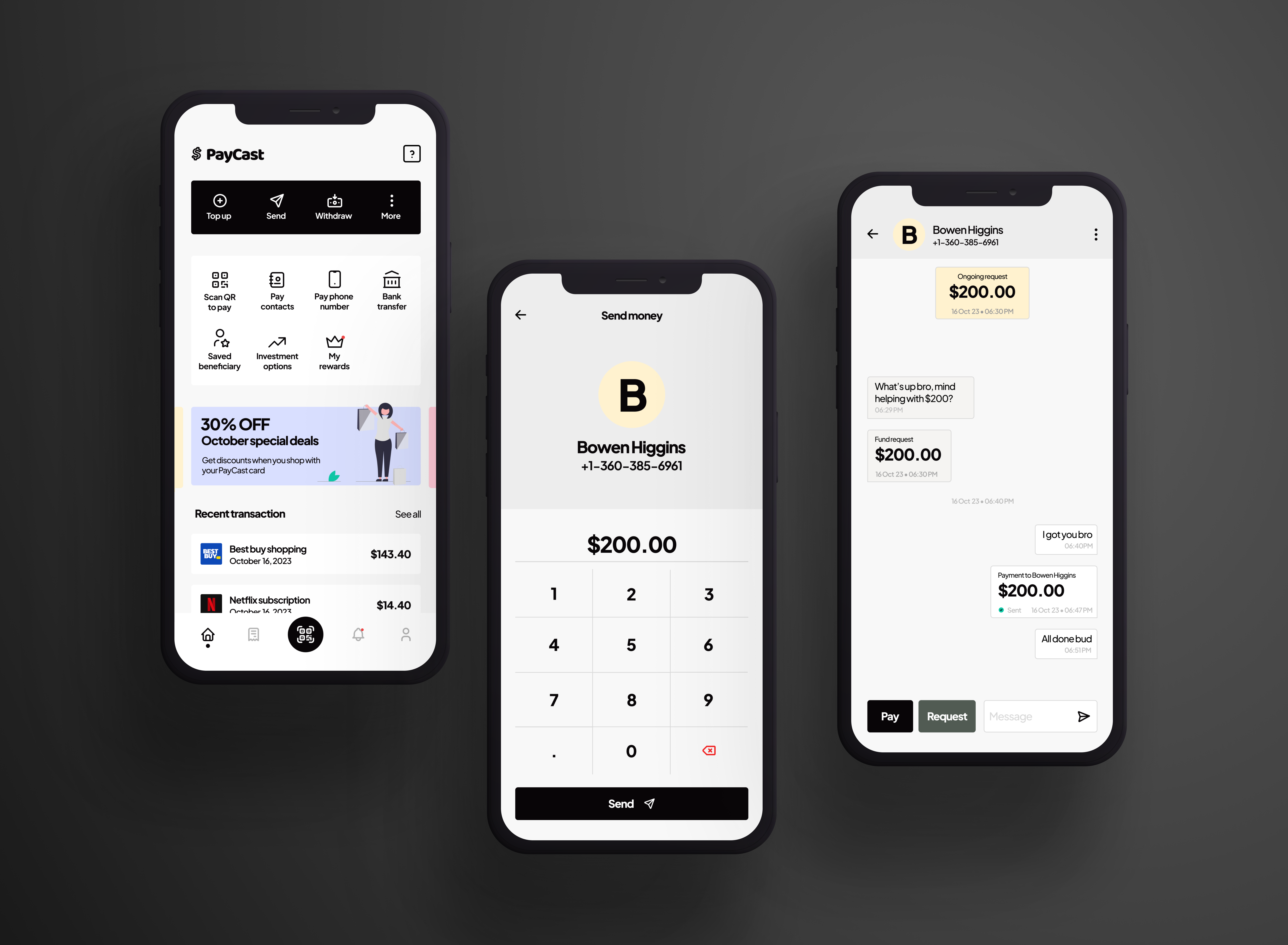 PayCast App UI