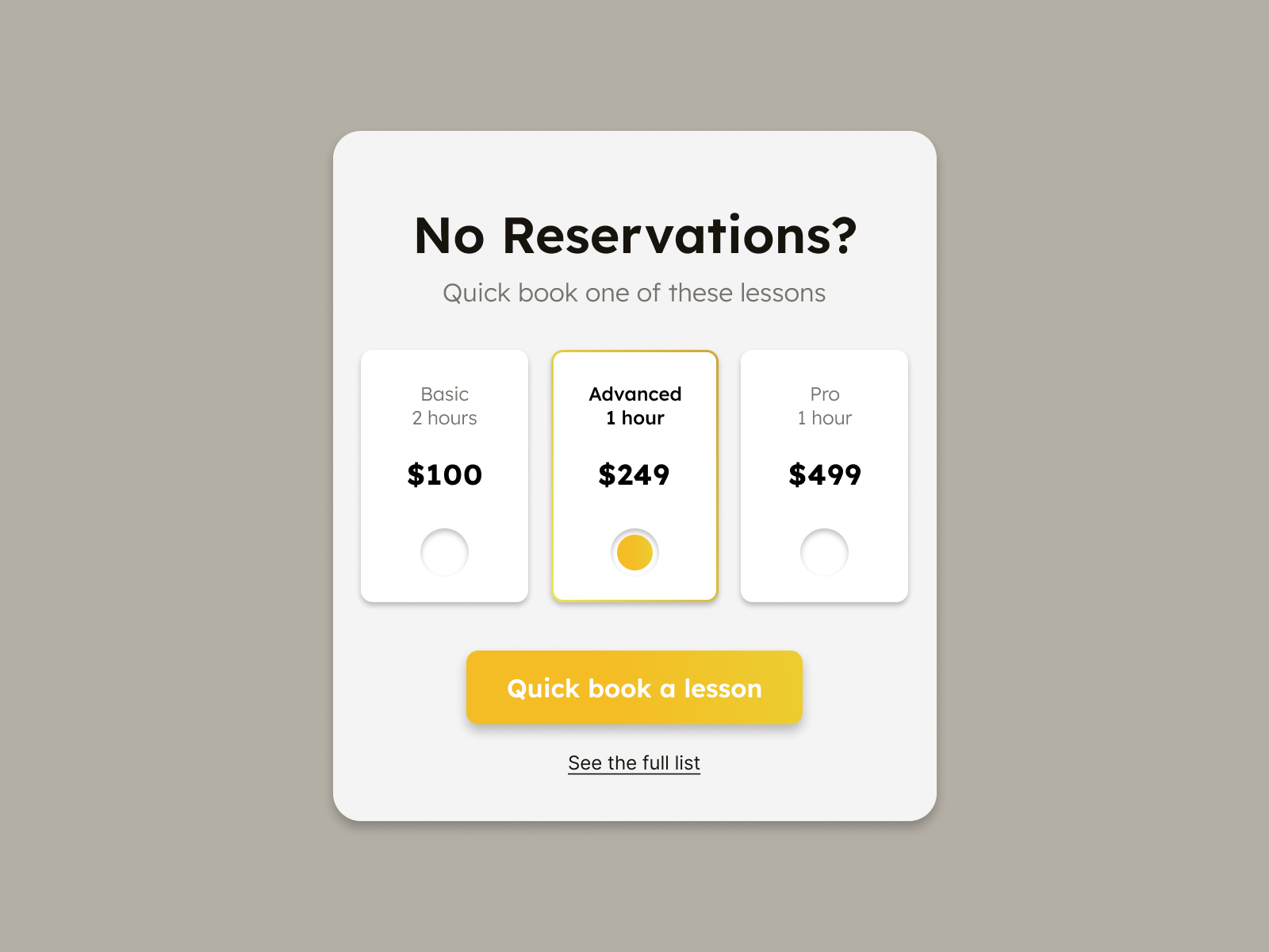 Daily UI Challenge #65