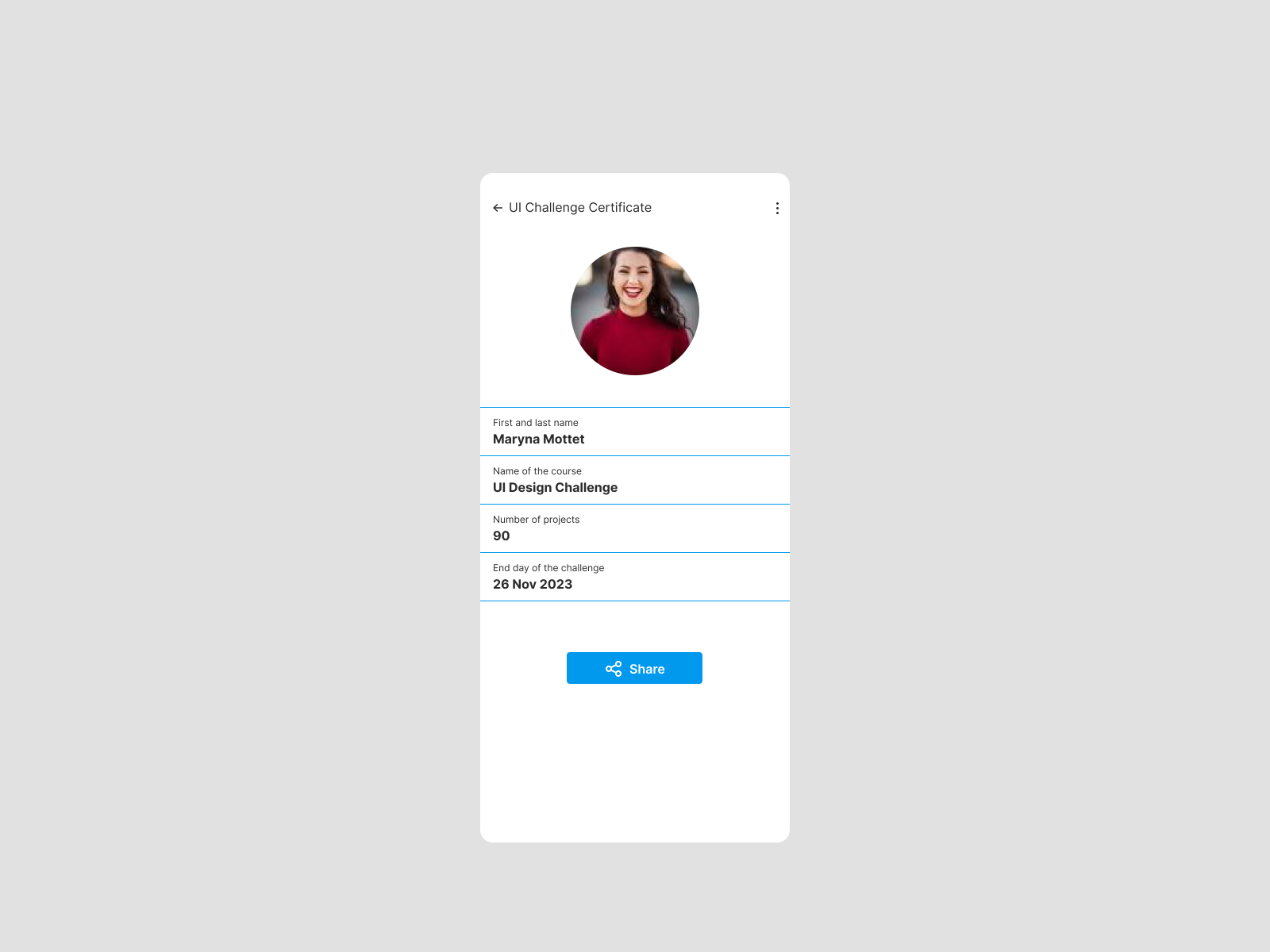 Daily UI Challenge #90