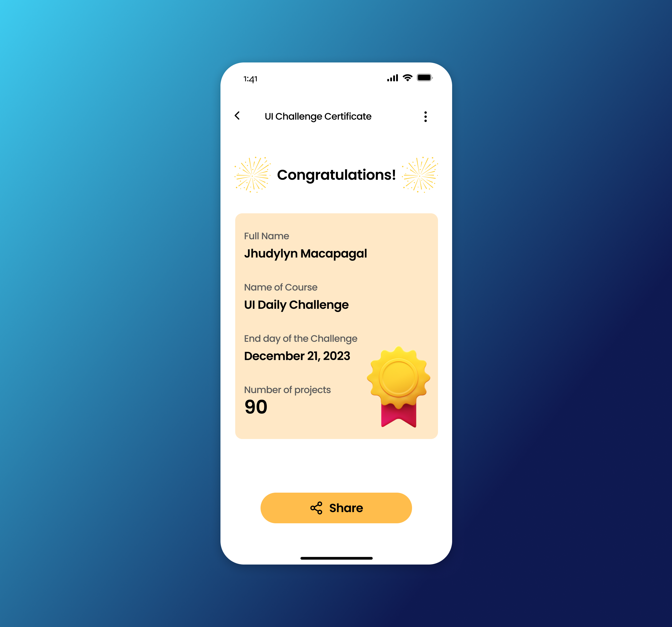 Daily UI Challenge #90