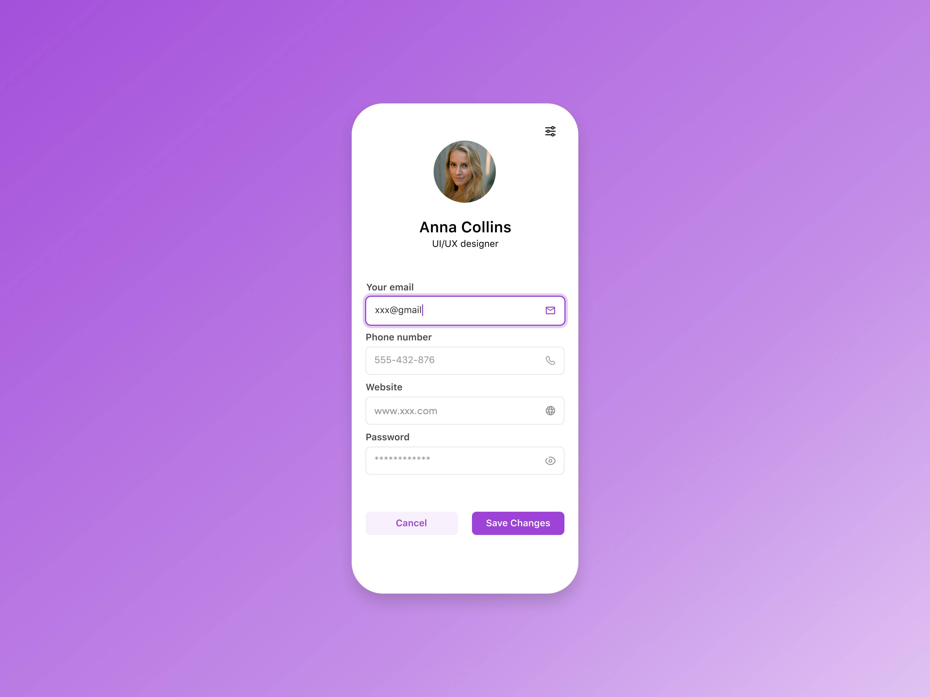 Daily UI Challenge #10