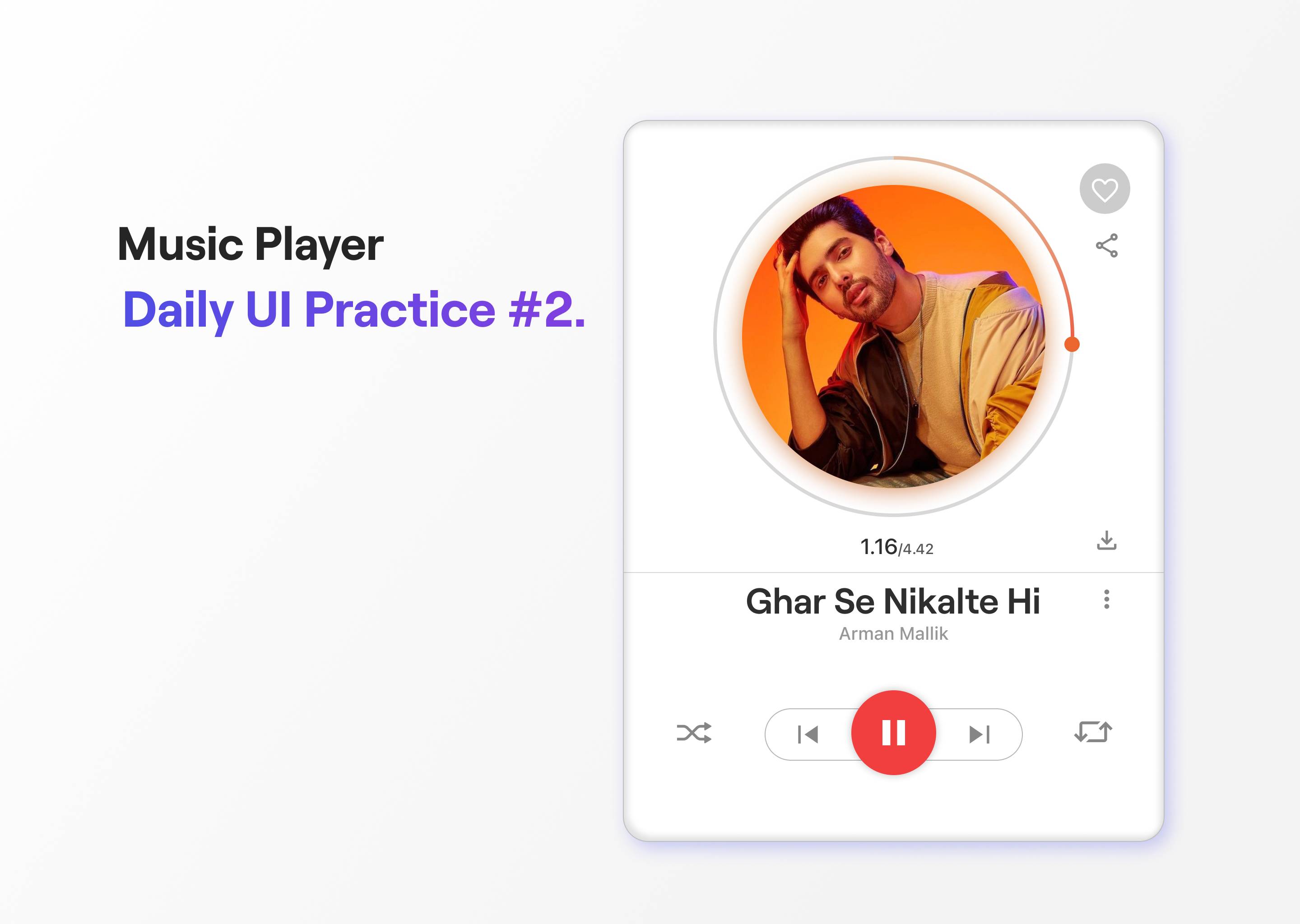 Music player(card design)