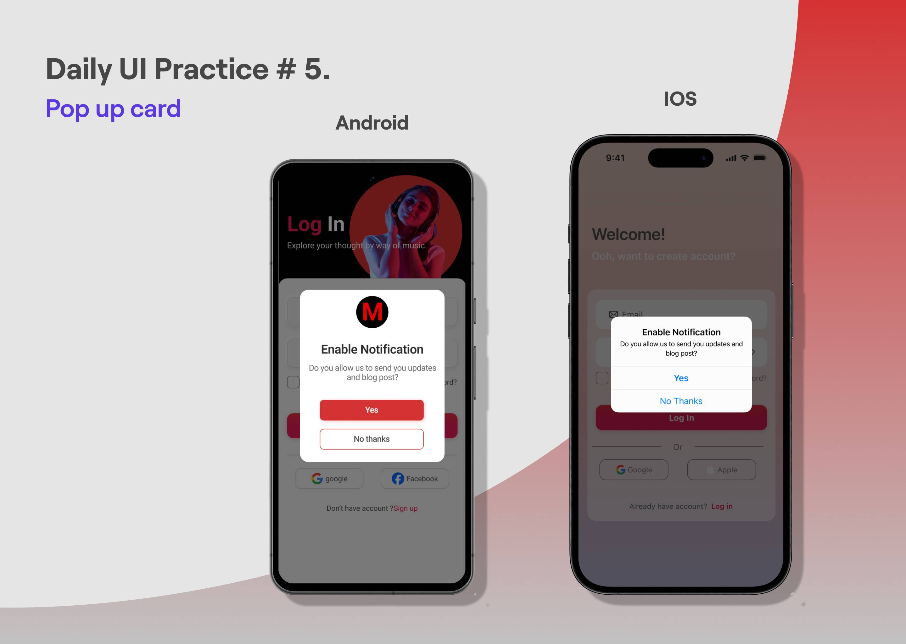 Daily UI Challenge #5