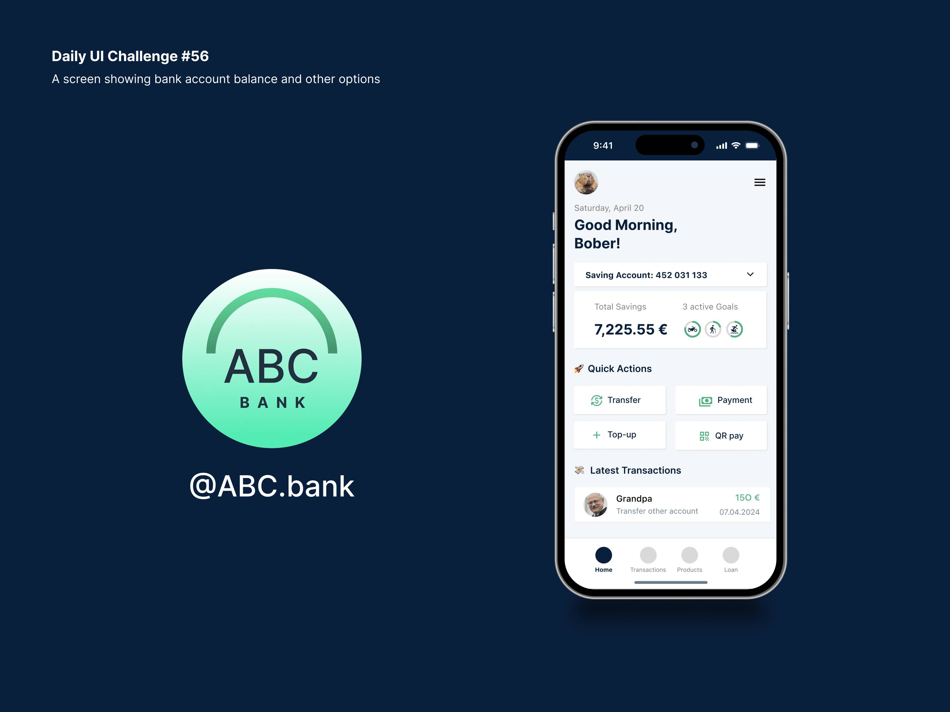 Daily UI Challenge #56