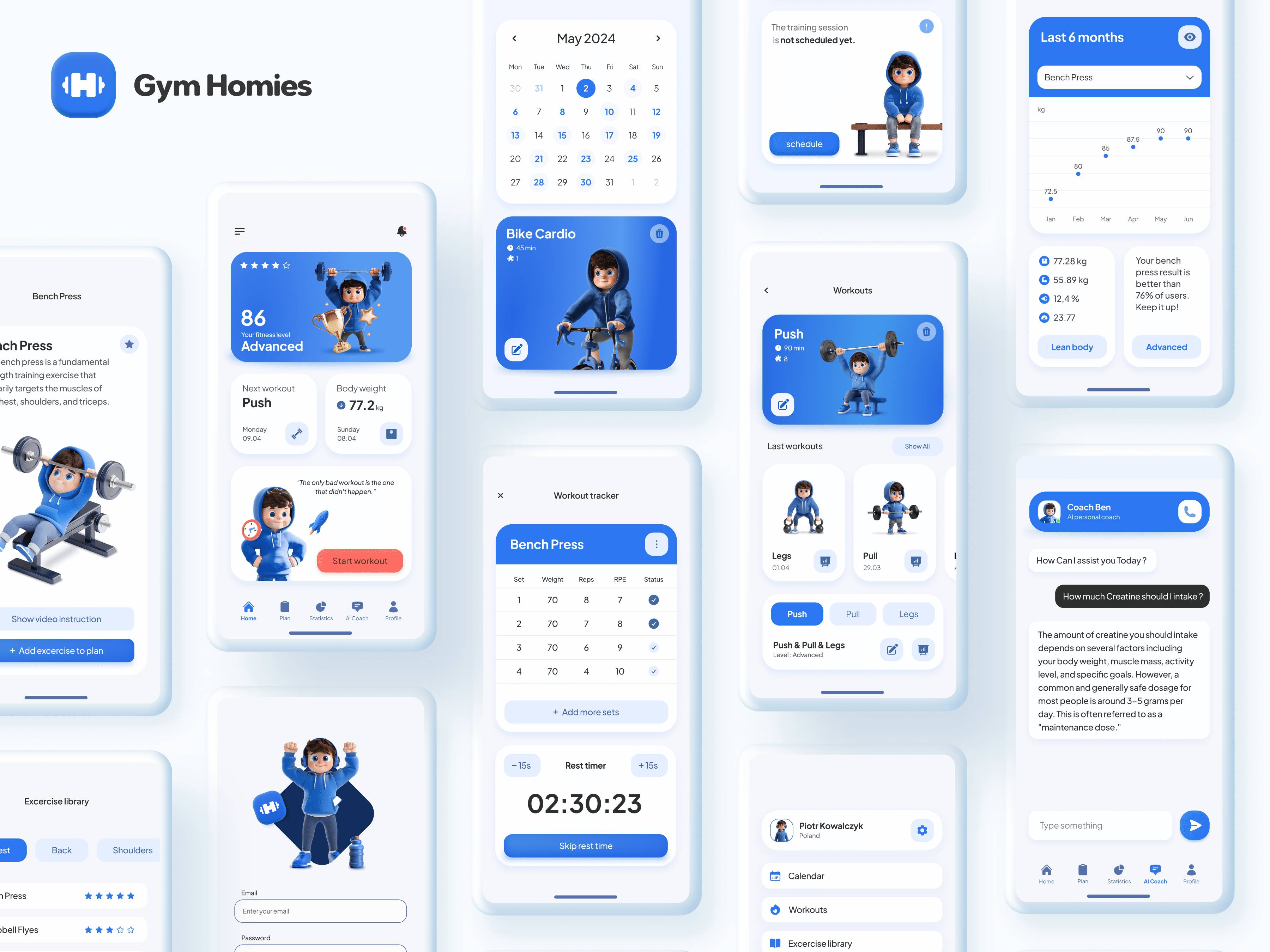  Gym Homies - Fitness App 💪 📱