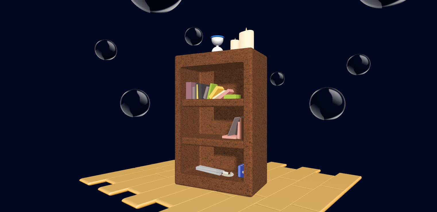 3D #23 Scrolls, candles and more