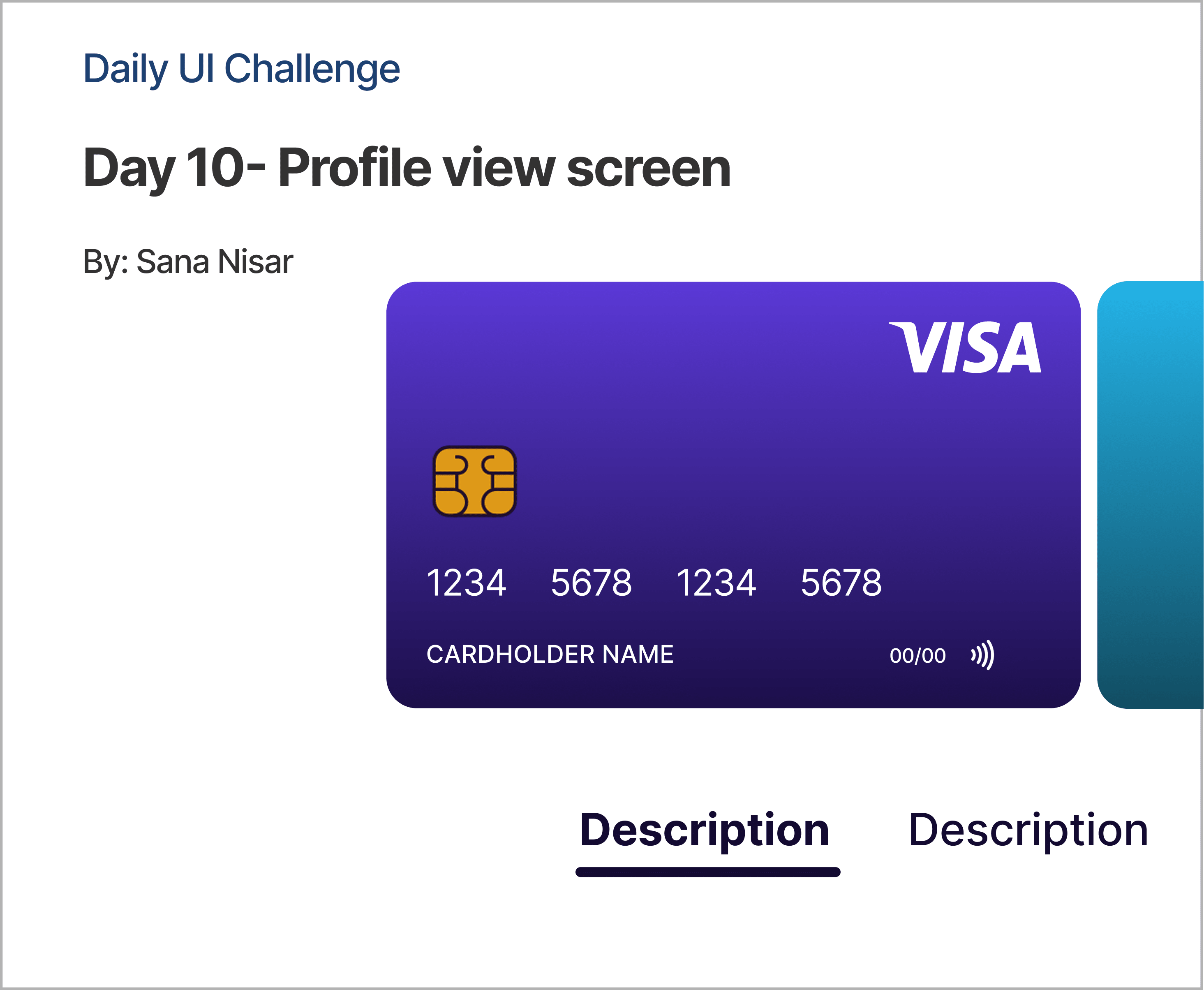 Daily UI Challenge #19