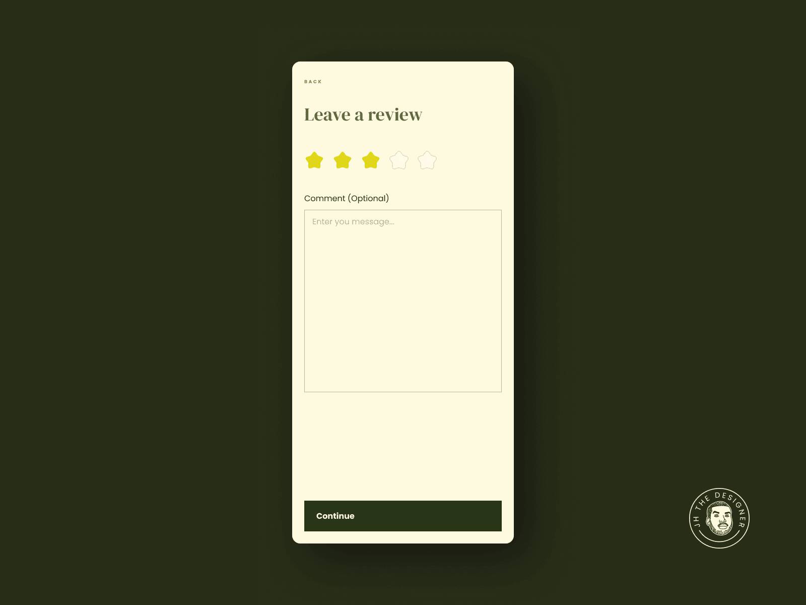 Daily UI Challenge #31
