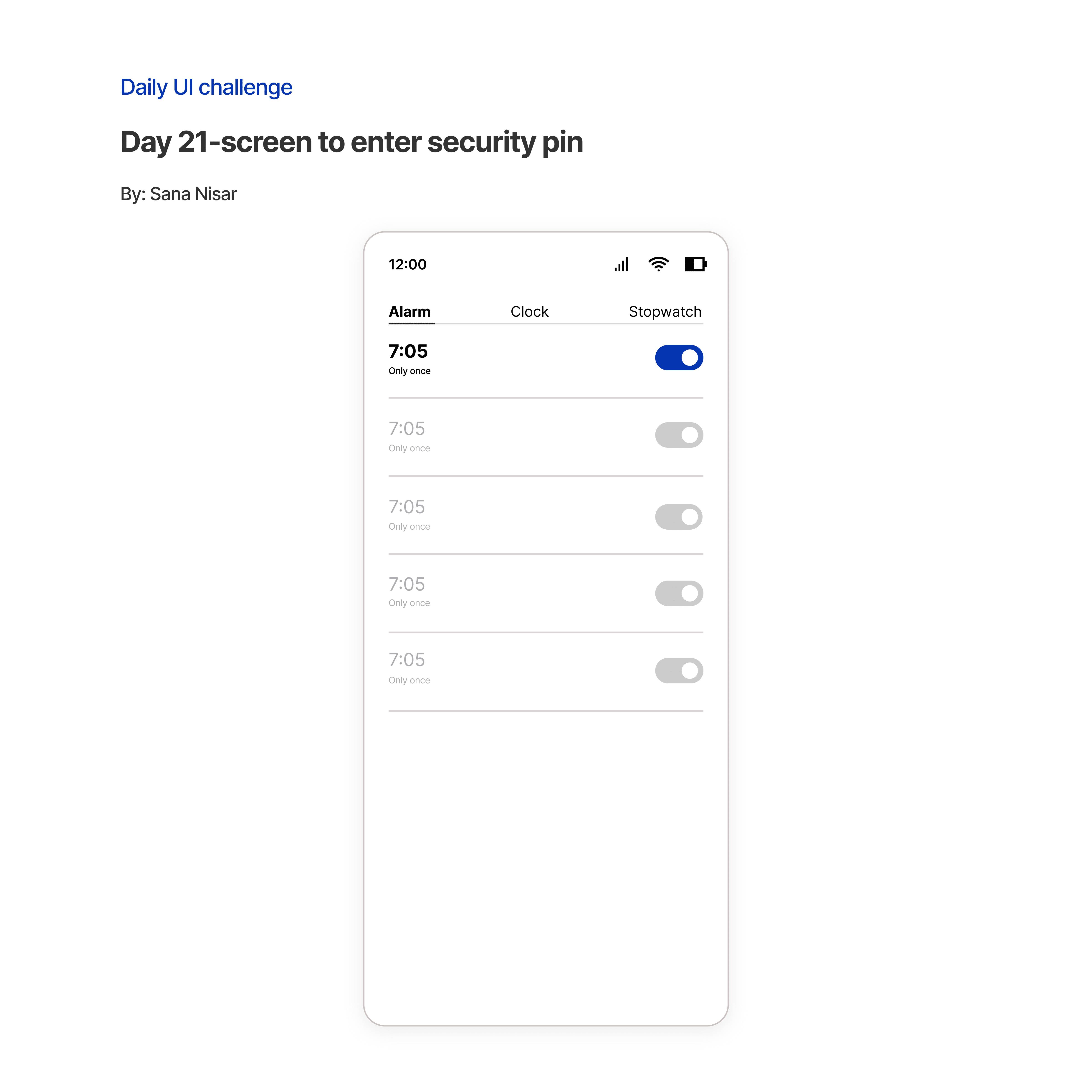 Daily UI Challenge #23