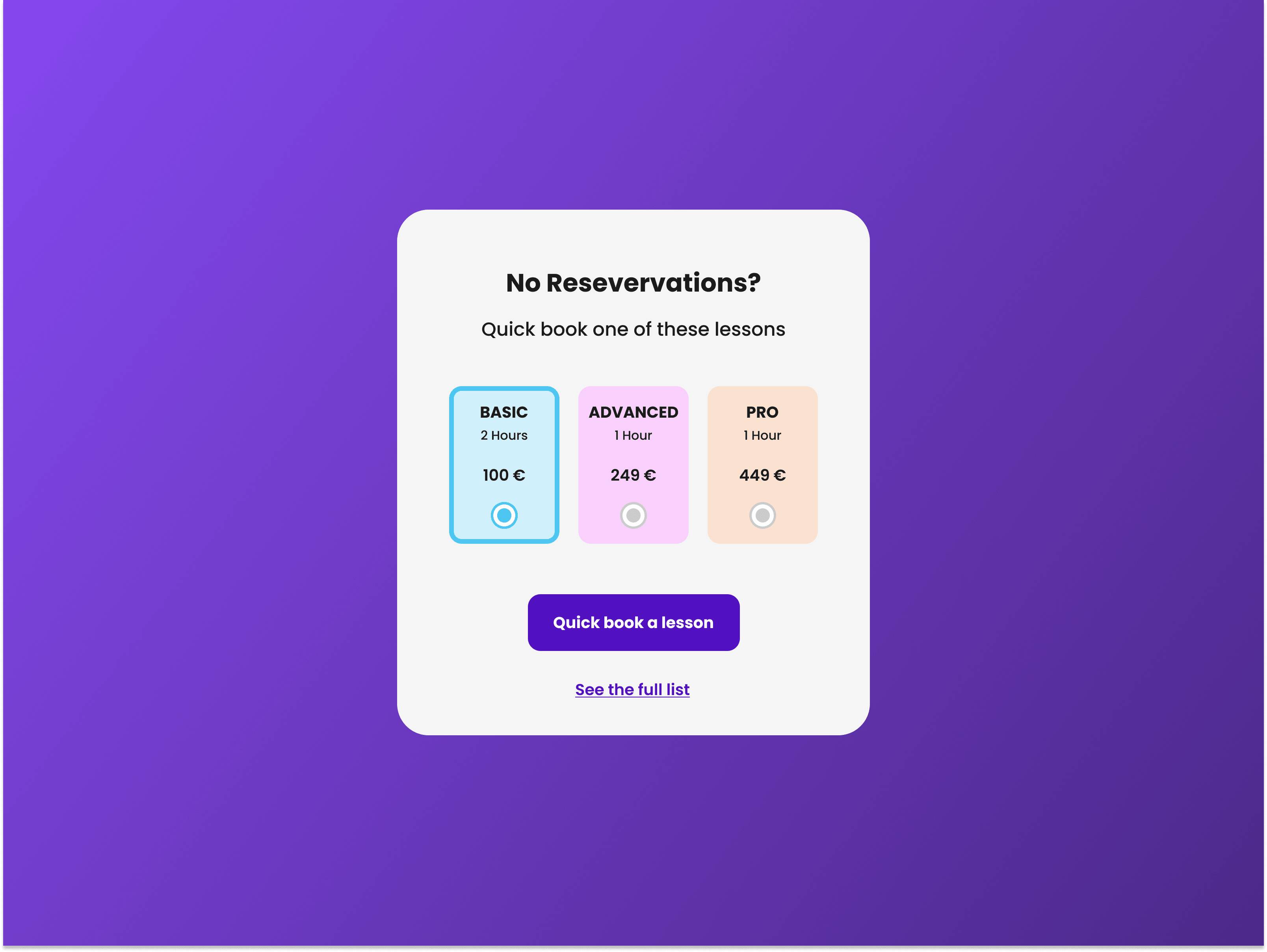 Daily UI Challenge #65