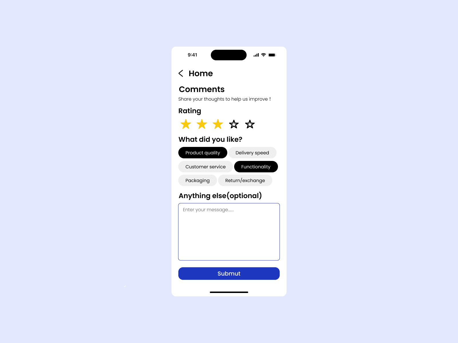 Daily UI Challenge #31