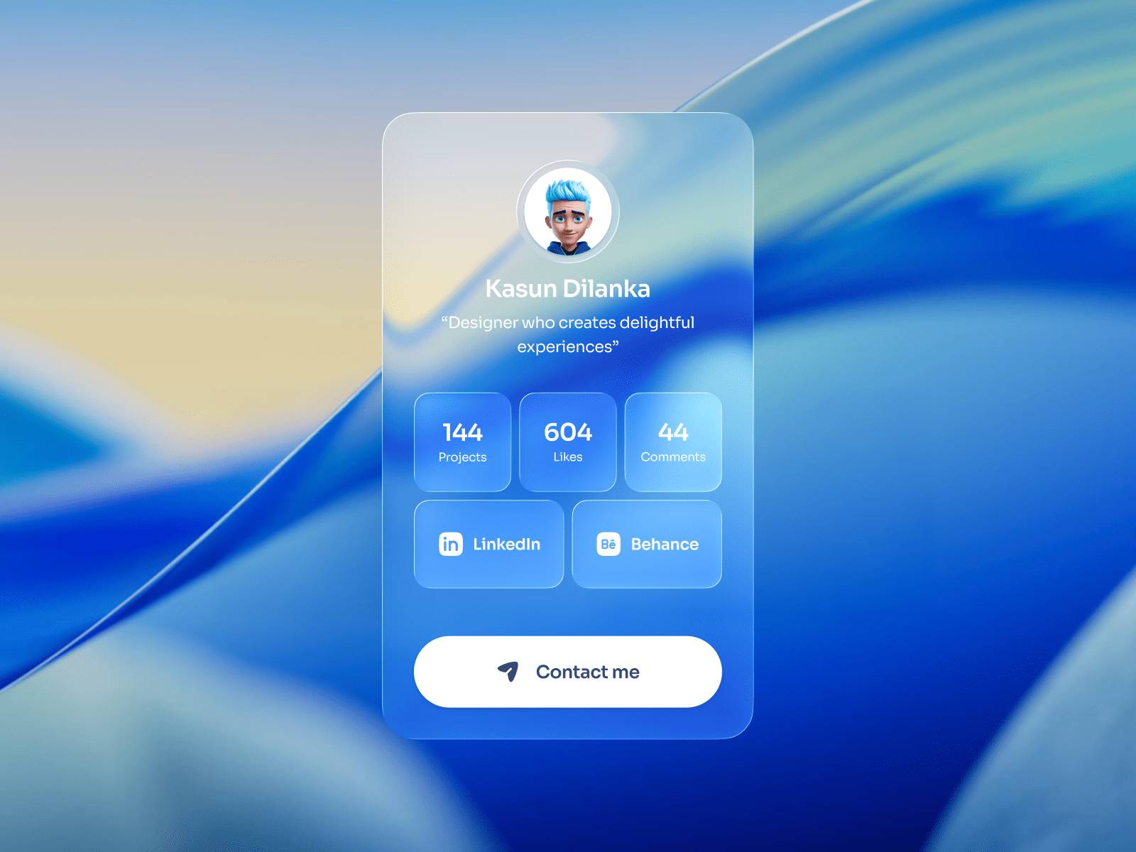 A component design inspired by Liquid Glass ✨