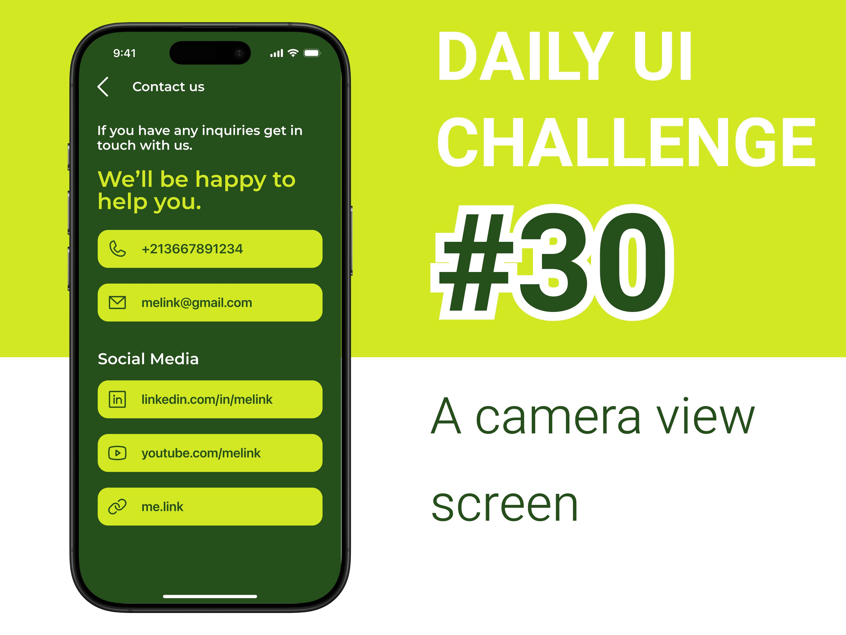 Daily UI Challenge #30