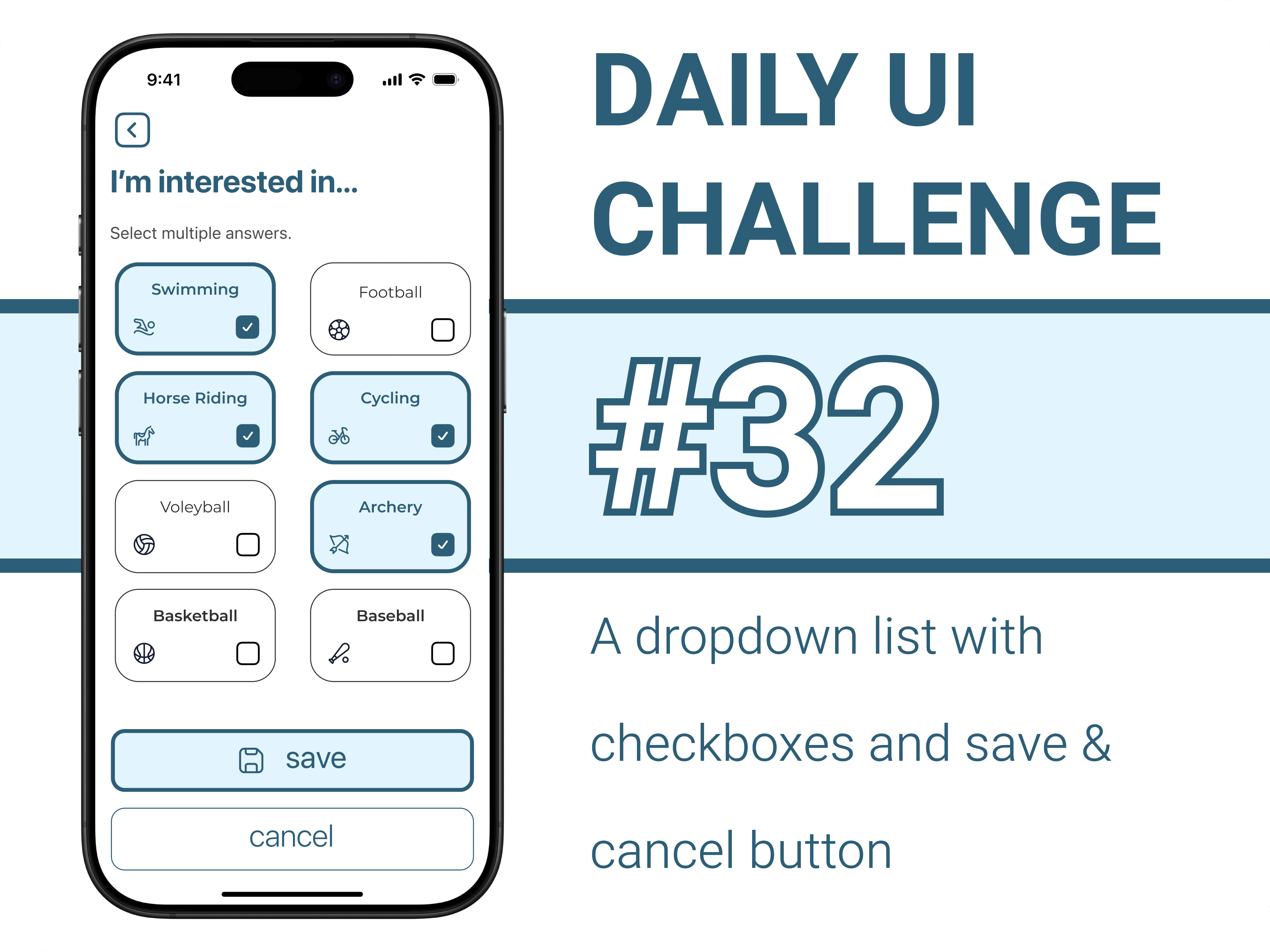 Daily UI Challenge #32
