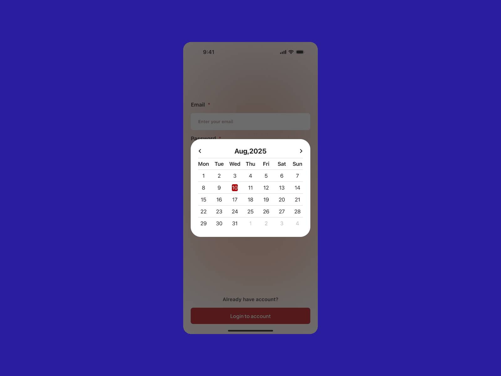 Daily UI Challenge #6