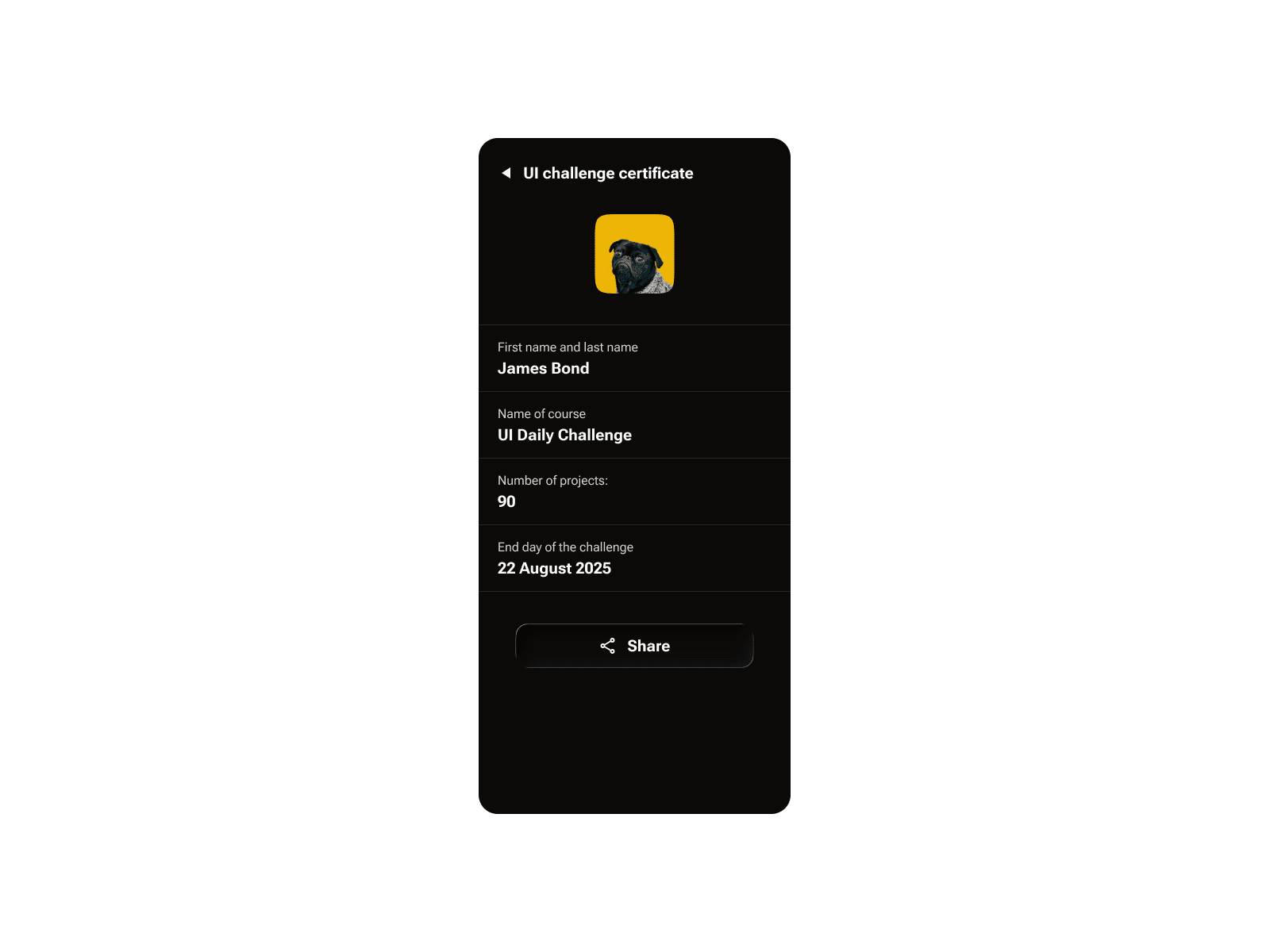 Daily UI Challenge #90