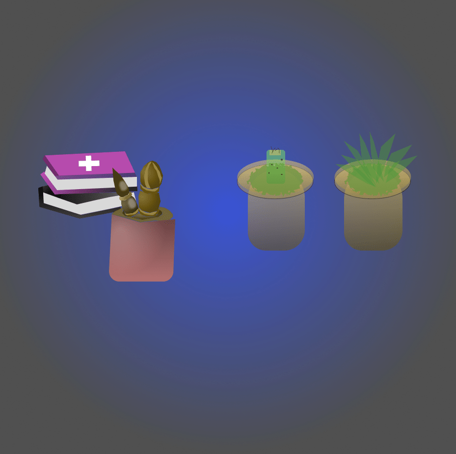 3D #11 Brush & Pot