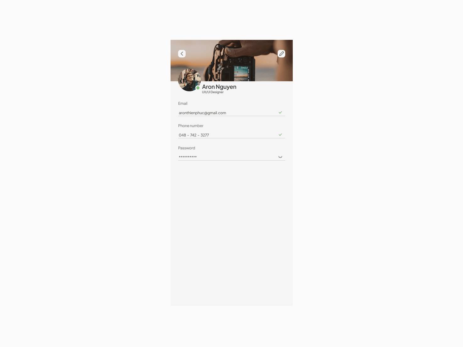 Daily UI Challenge #10
