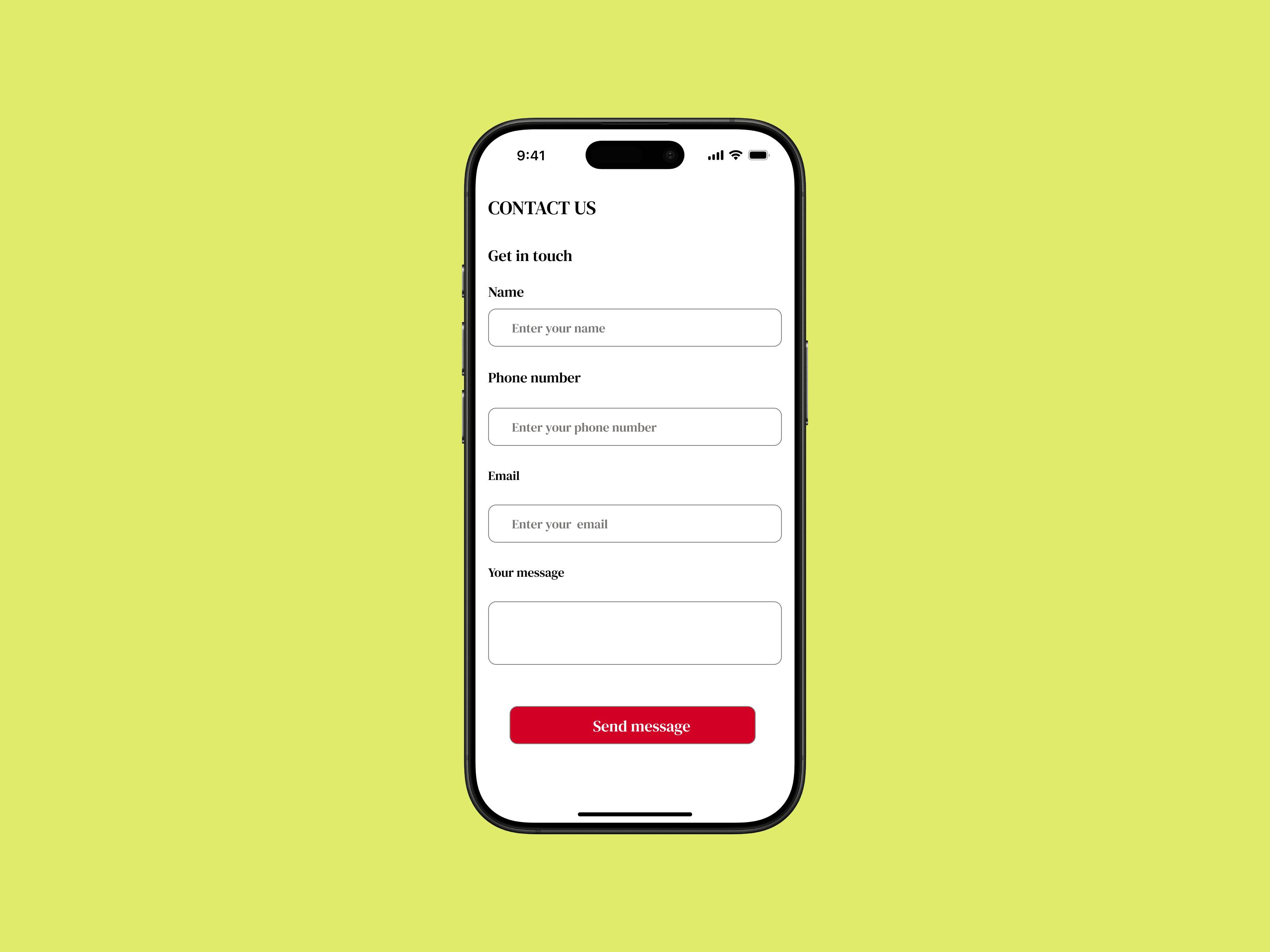 Daily UI Challenge #52