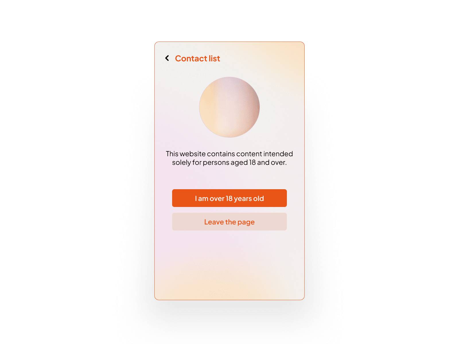 Daily UI Challenge #54