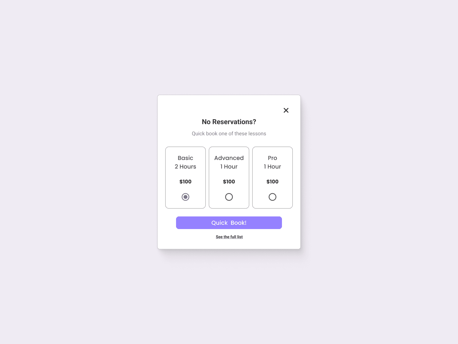 Daily UI Challenge #65