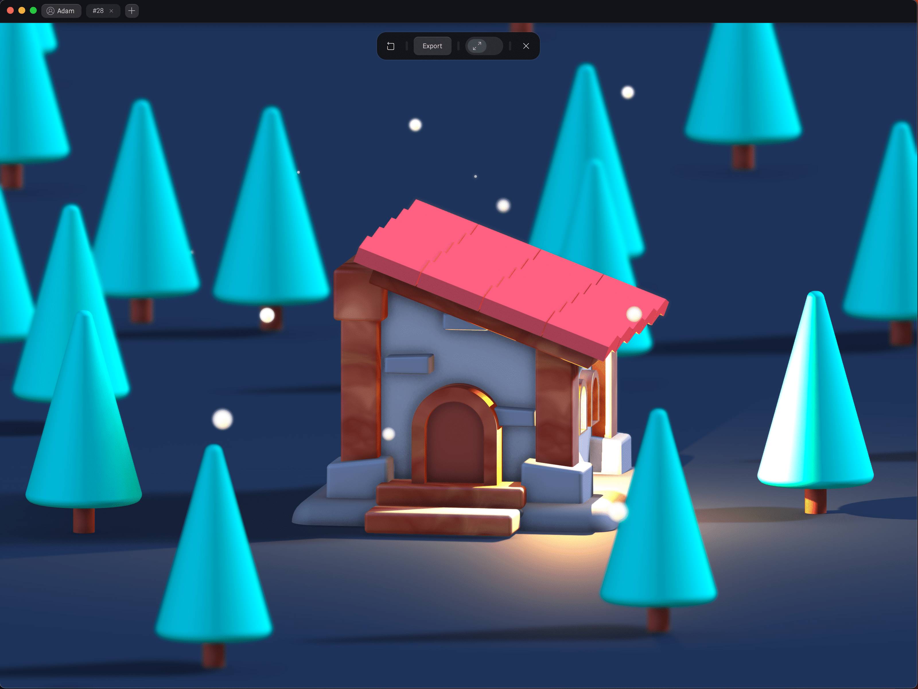 3D #28 House In The Woods