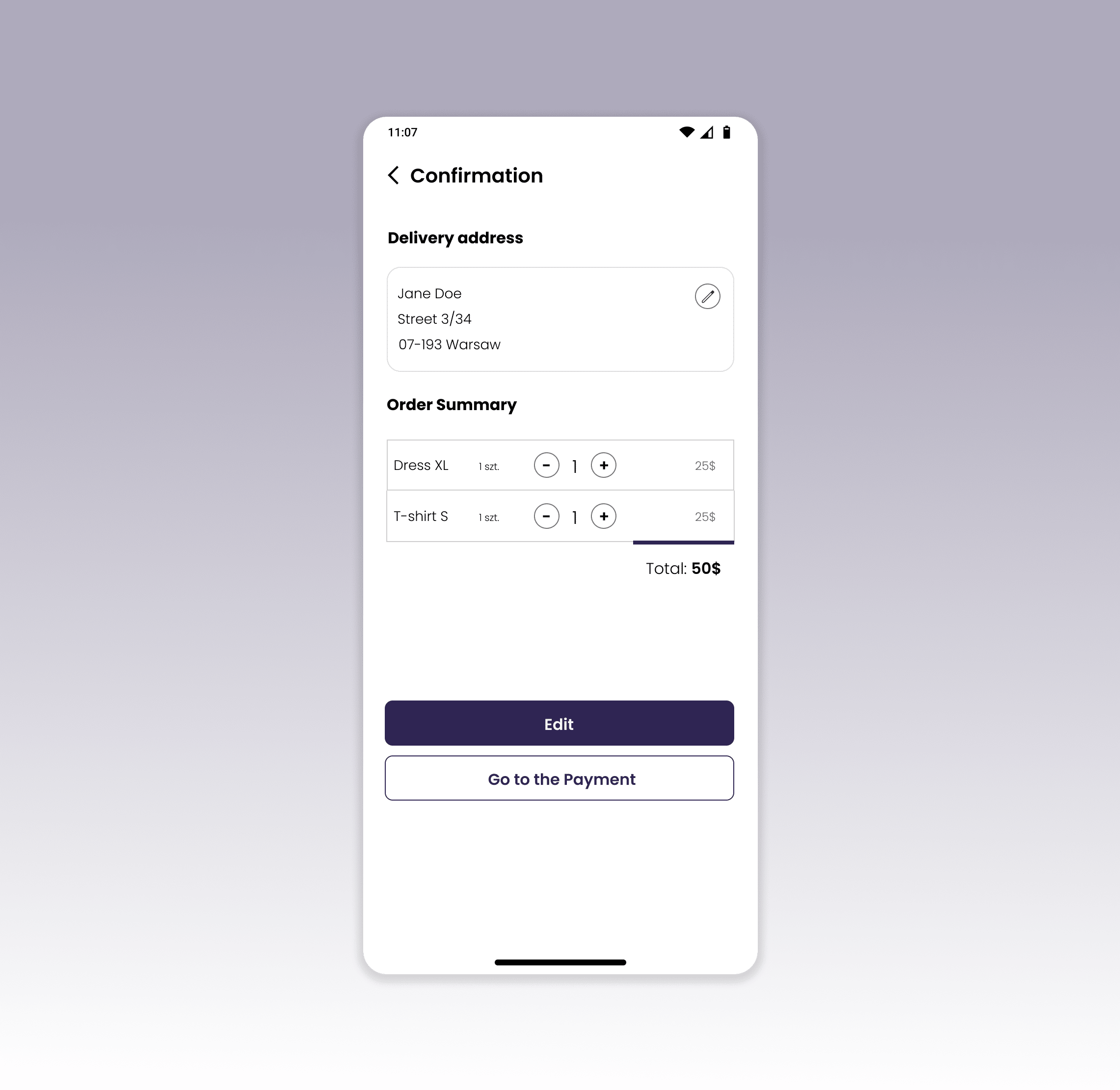 Daily UI Challenge #50