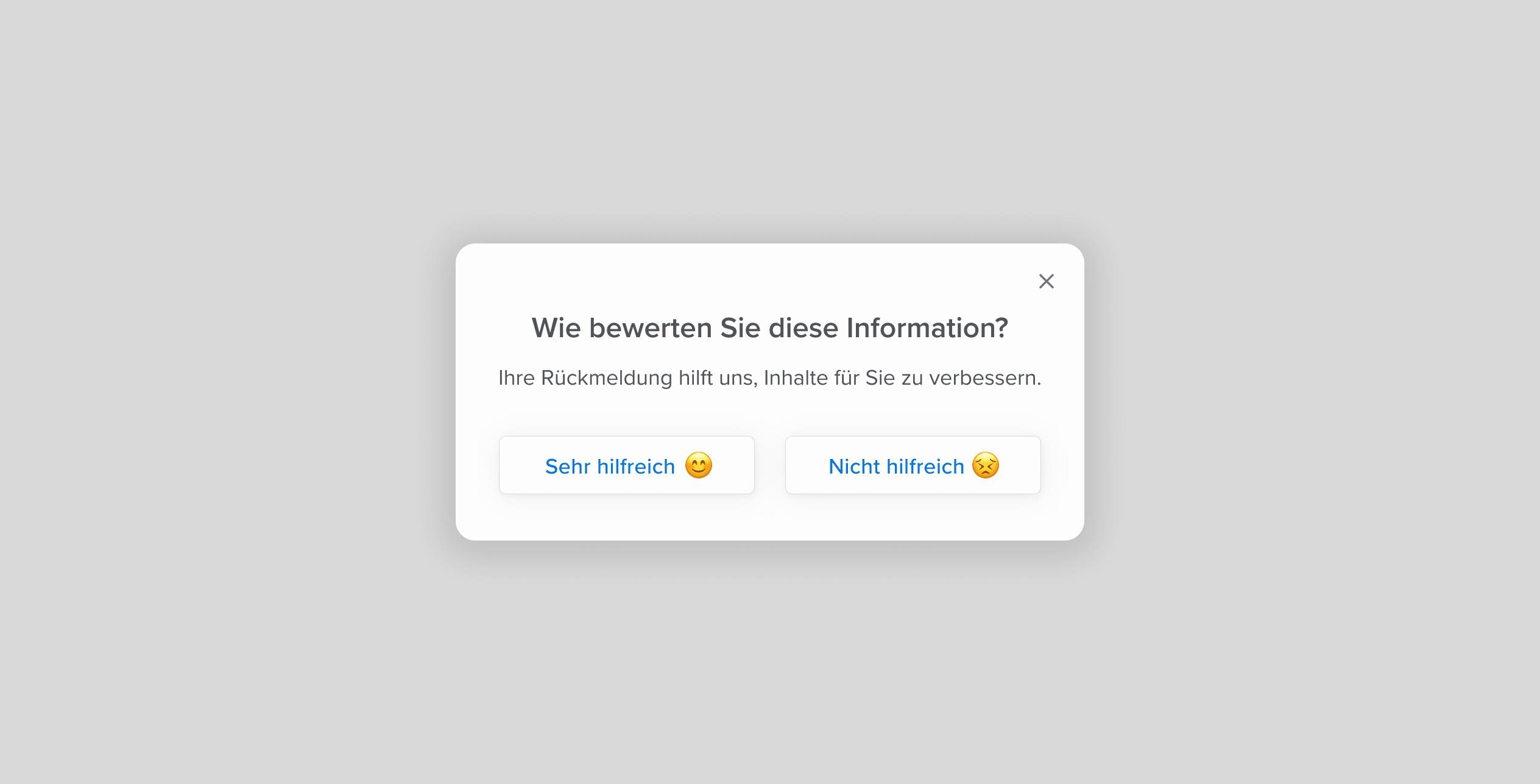 Feedback Modal – Light Mode