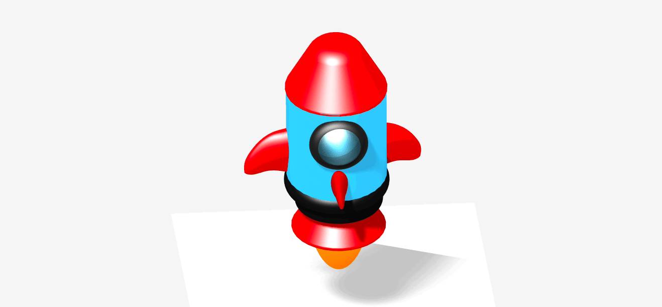 3D #3 Space Rocket