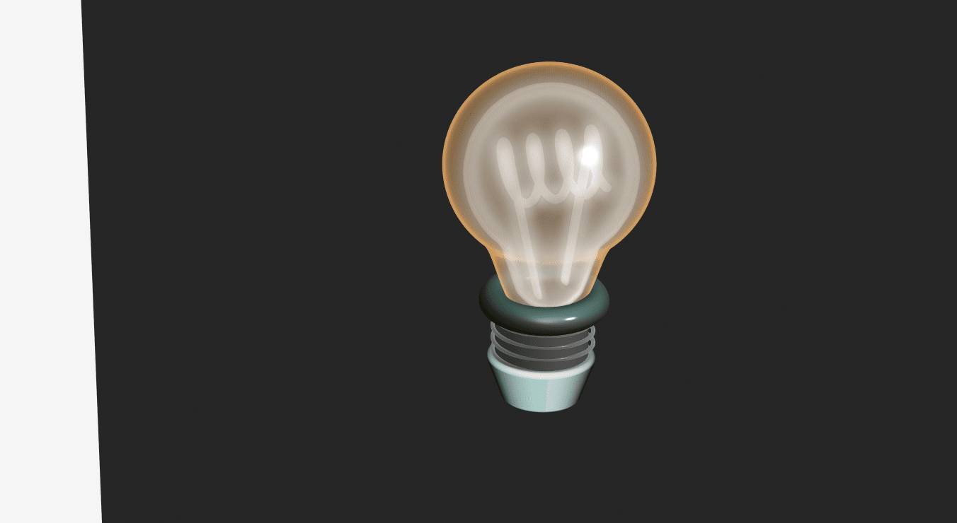 3D #5 Lightbulb