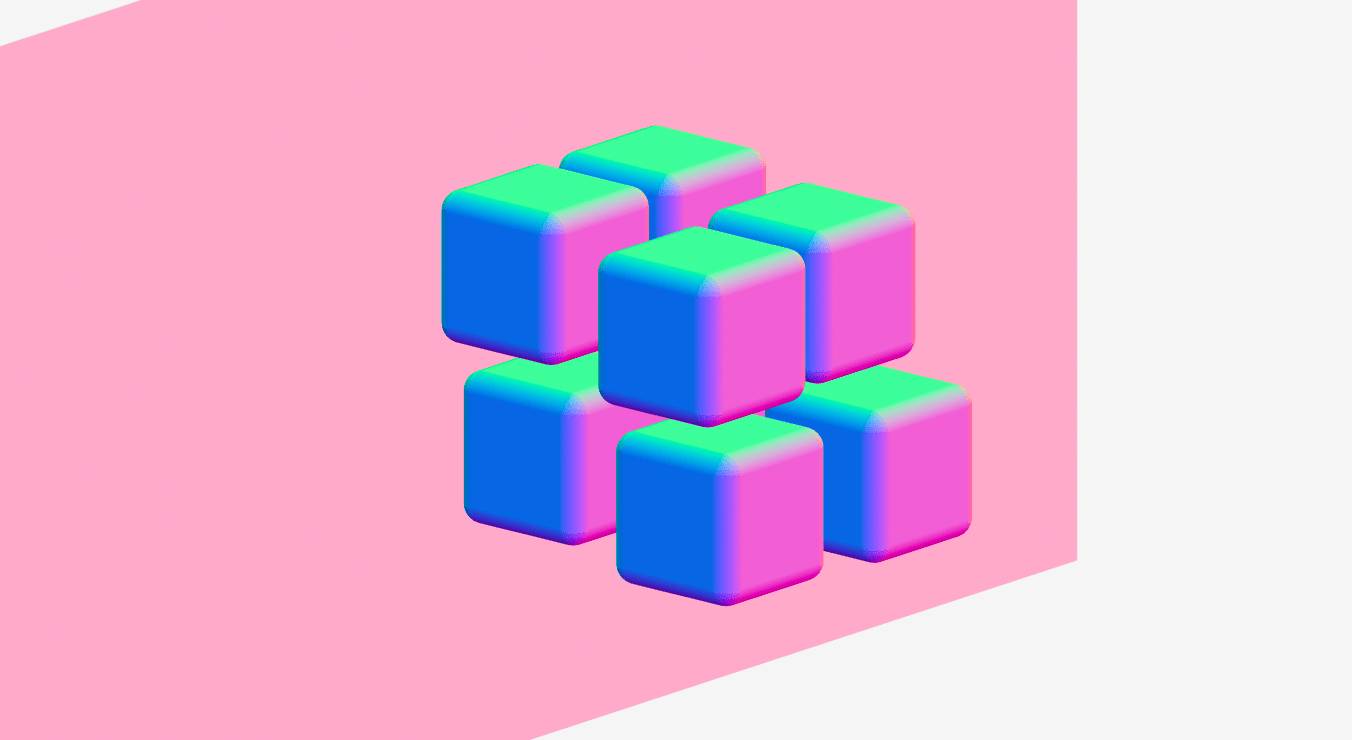 3D #7 Retro Cubes