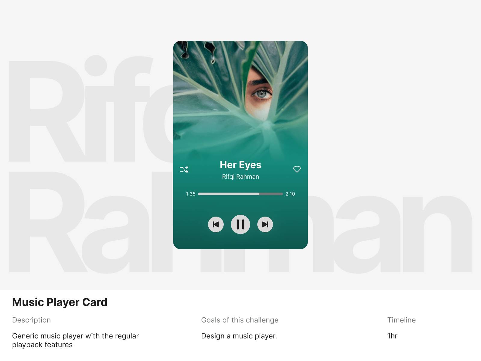 Daily UI Challenge #2