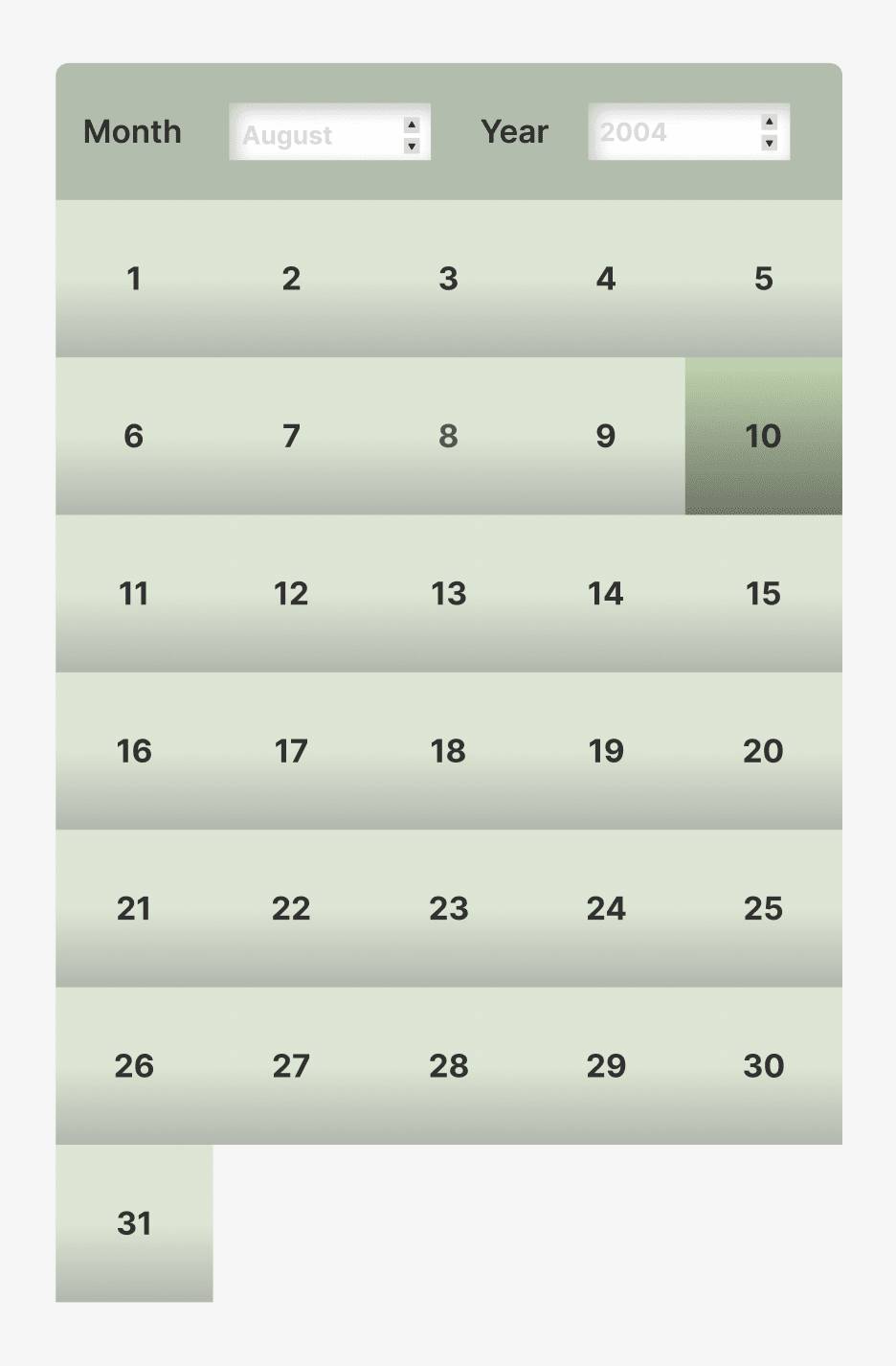 Daily UI Challenge #6
