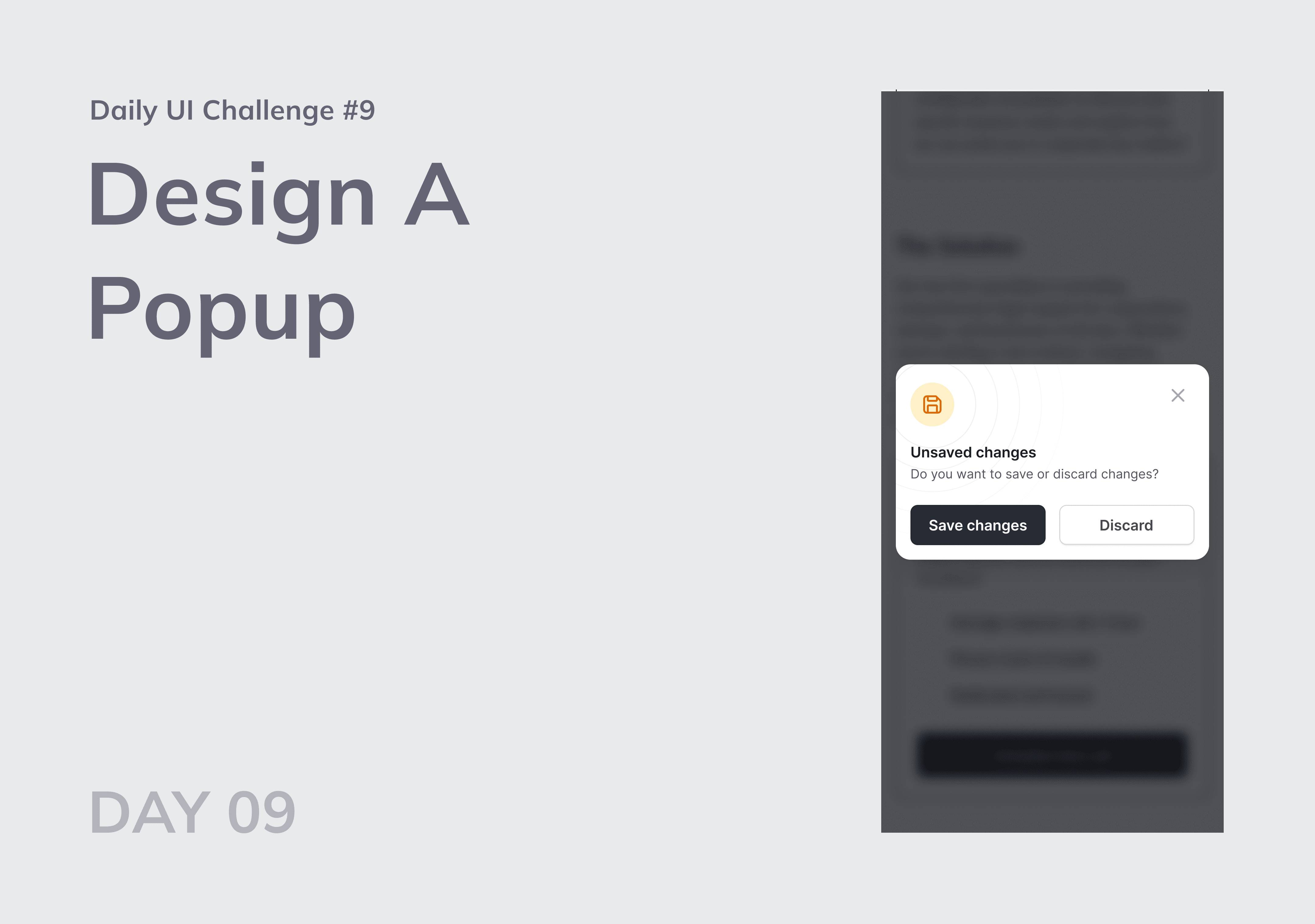 Daily UI Challenge #9