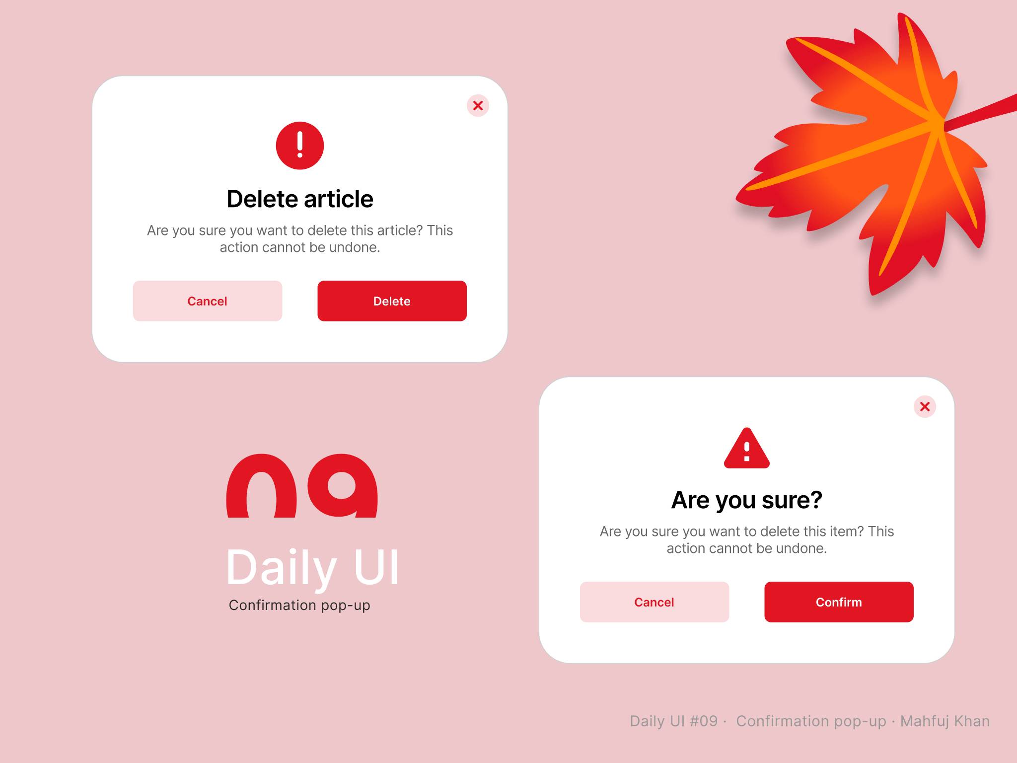 Daily UI Challenge #9