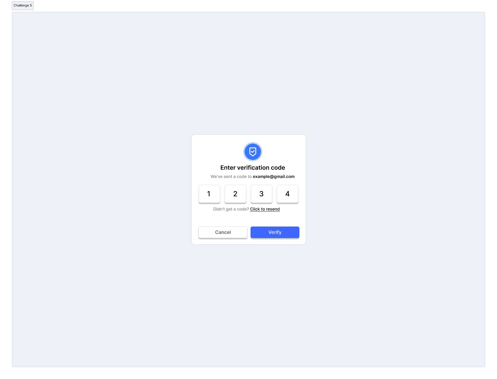 Daily UI Challenge #5
