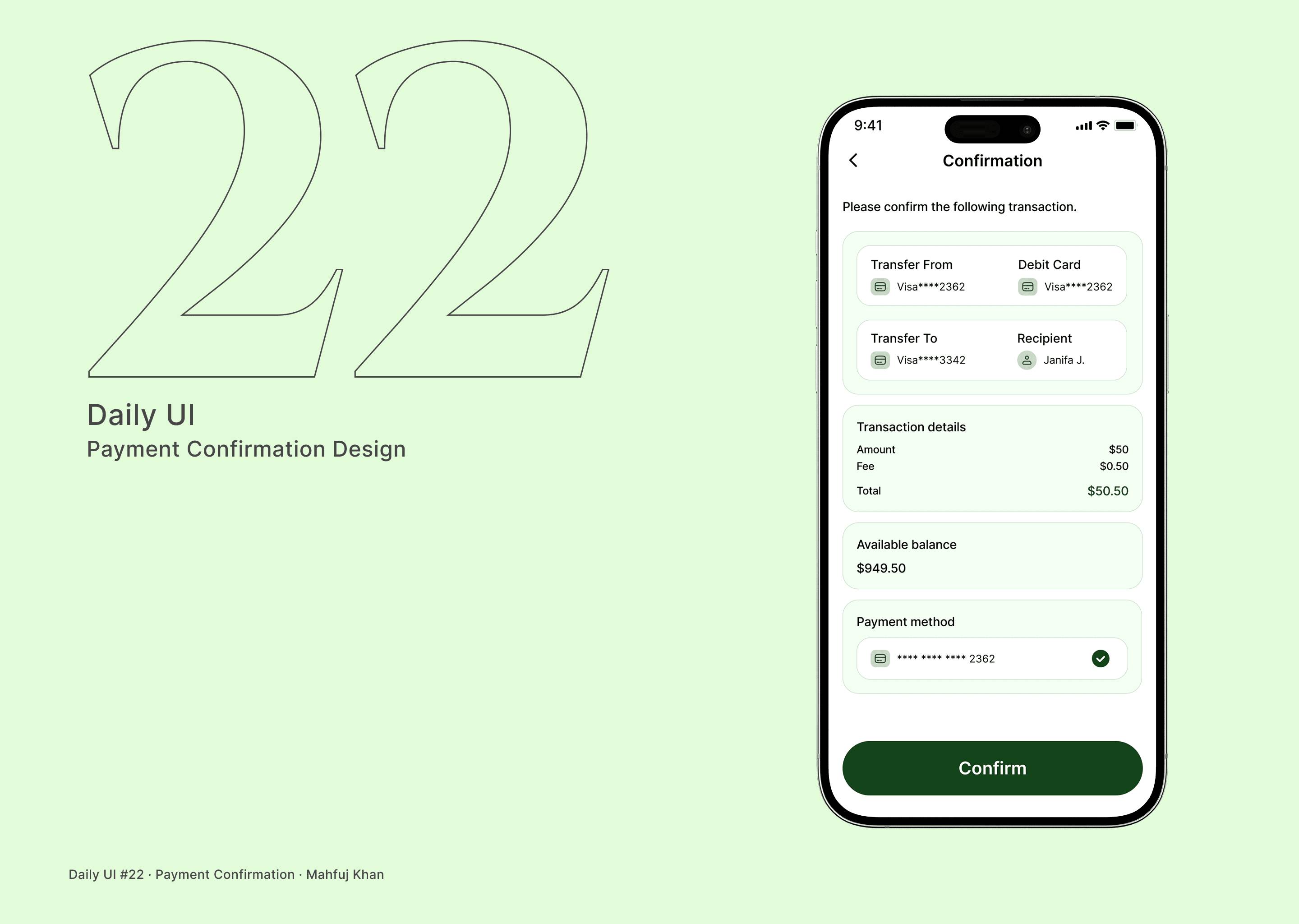 Daily UI Challenge #22