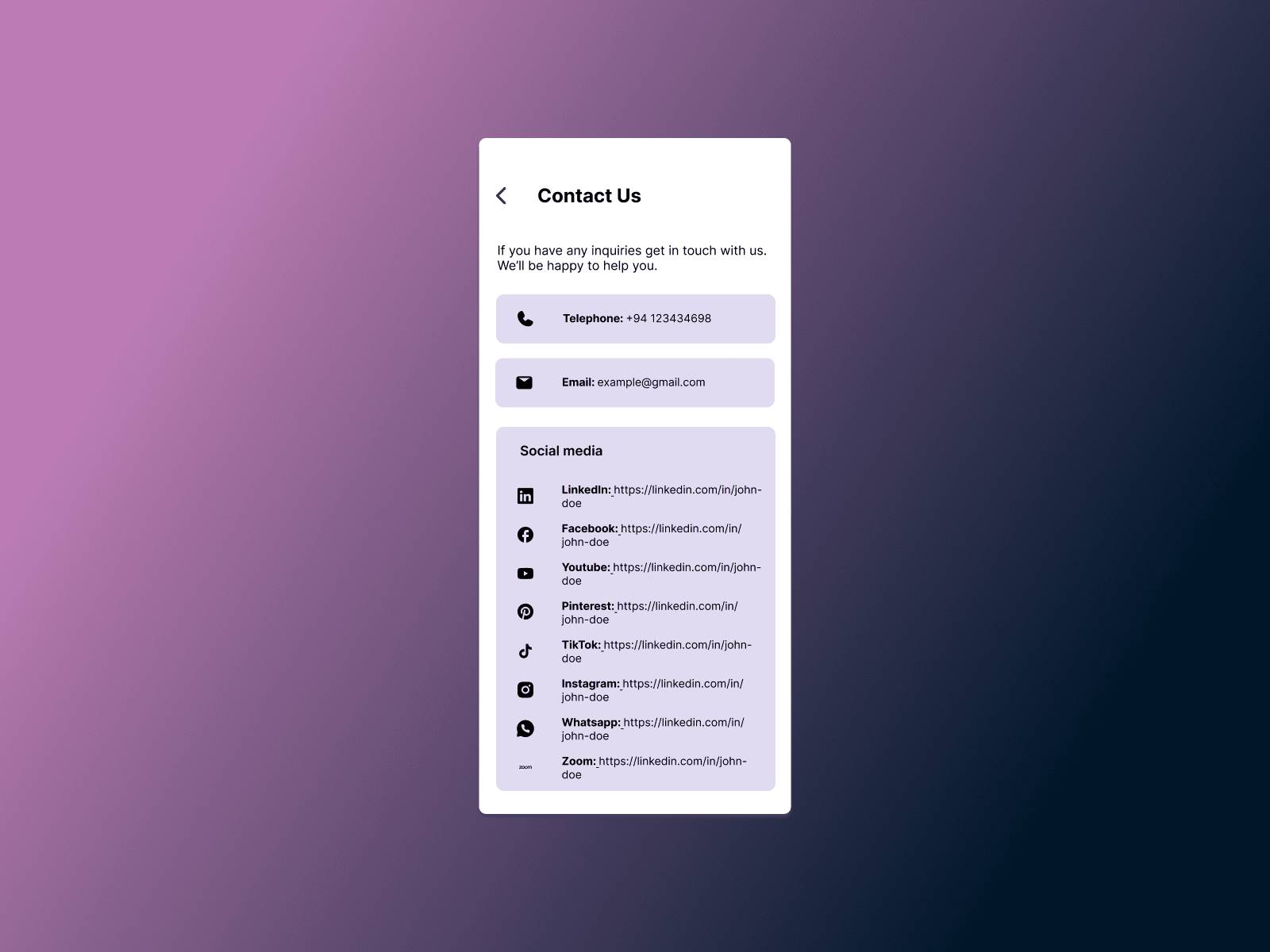 Daily UI Challenge #30