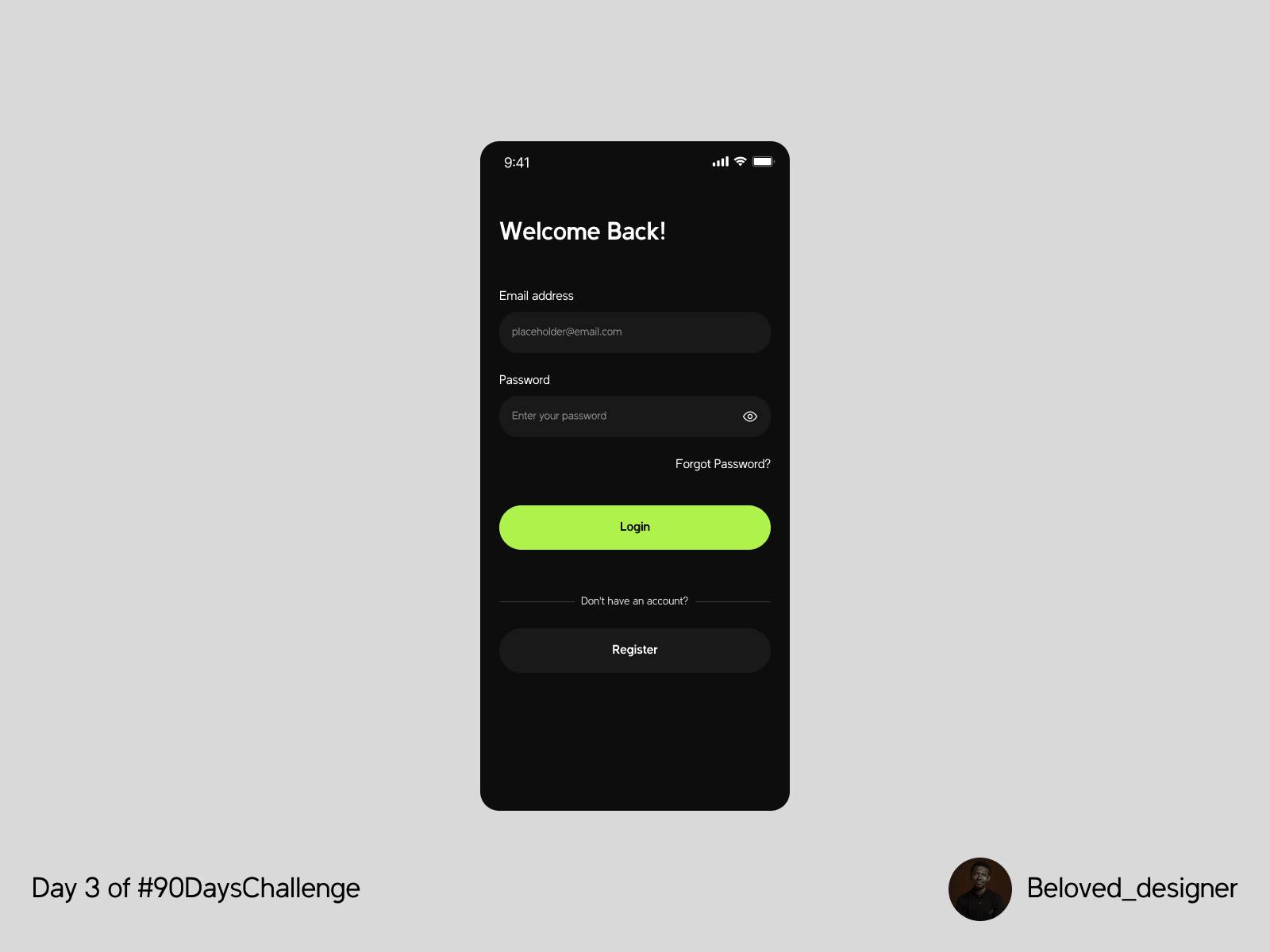 Daily UI Challenge #3