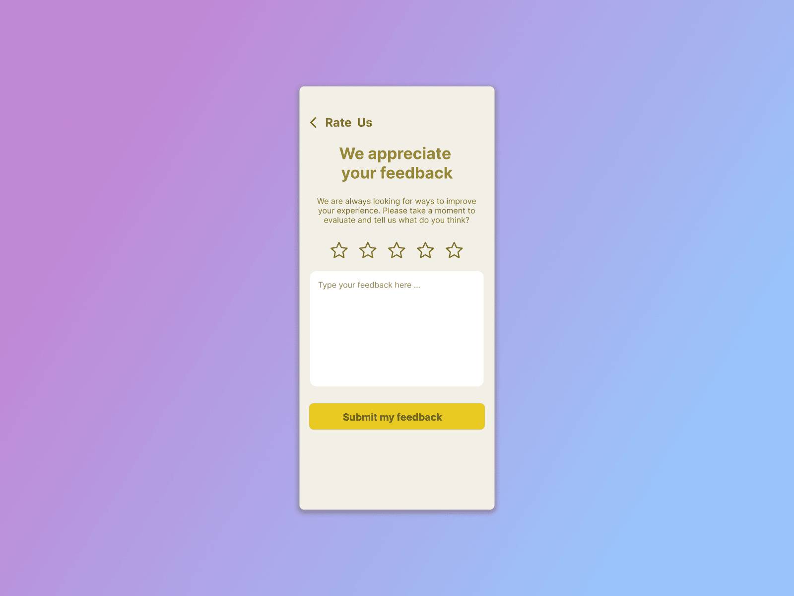 Daily UI Challenge #31