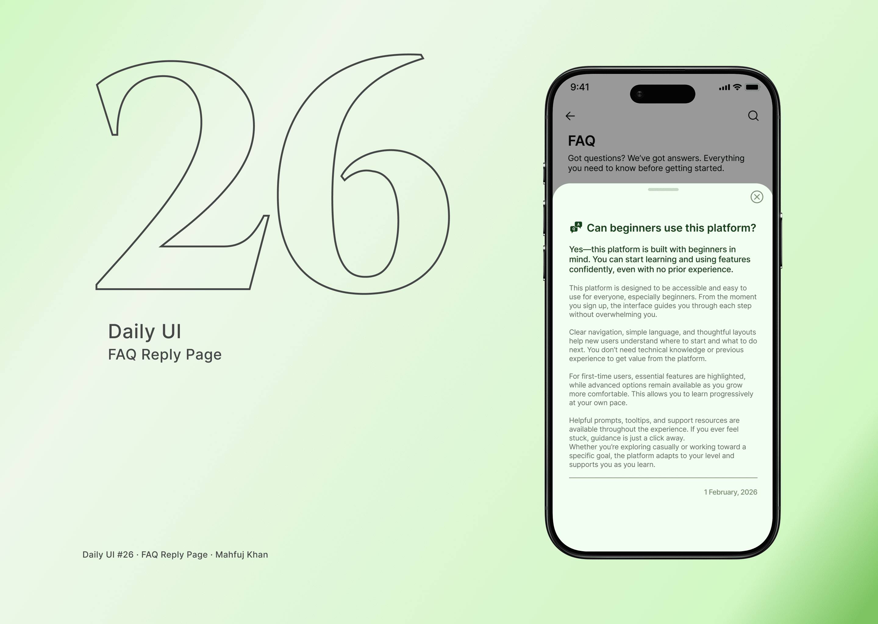 Daily UI Challenge #26