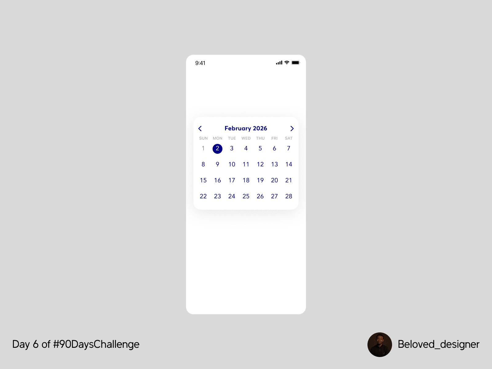 Daily UI Challenge #6
