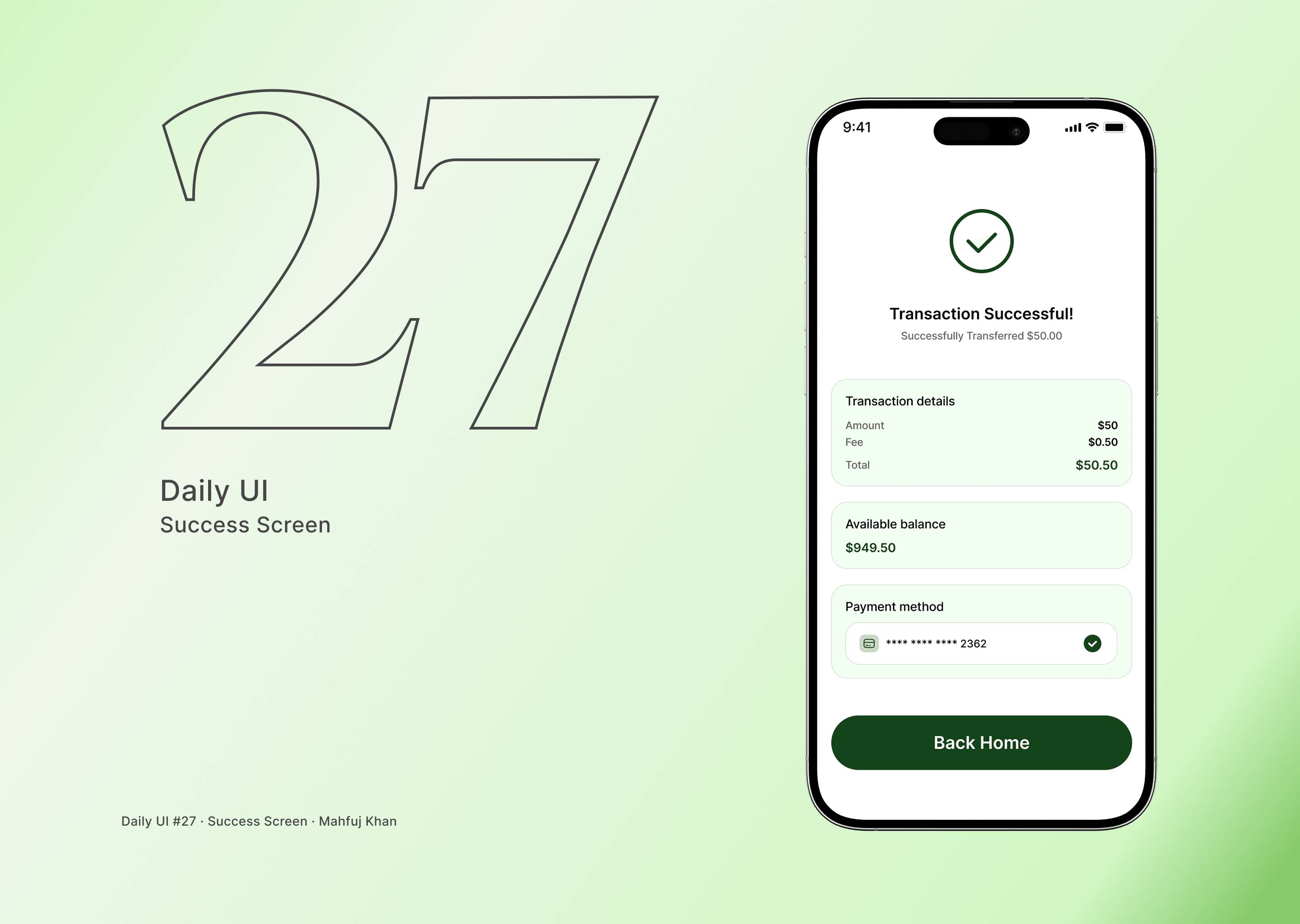 Daily UI Challenge #27