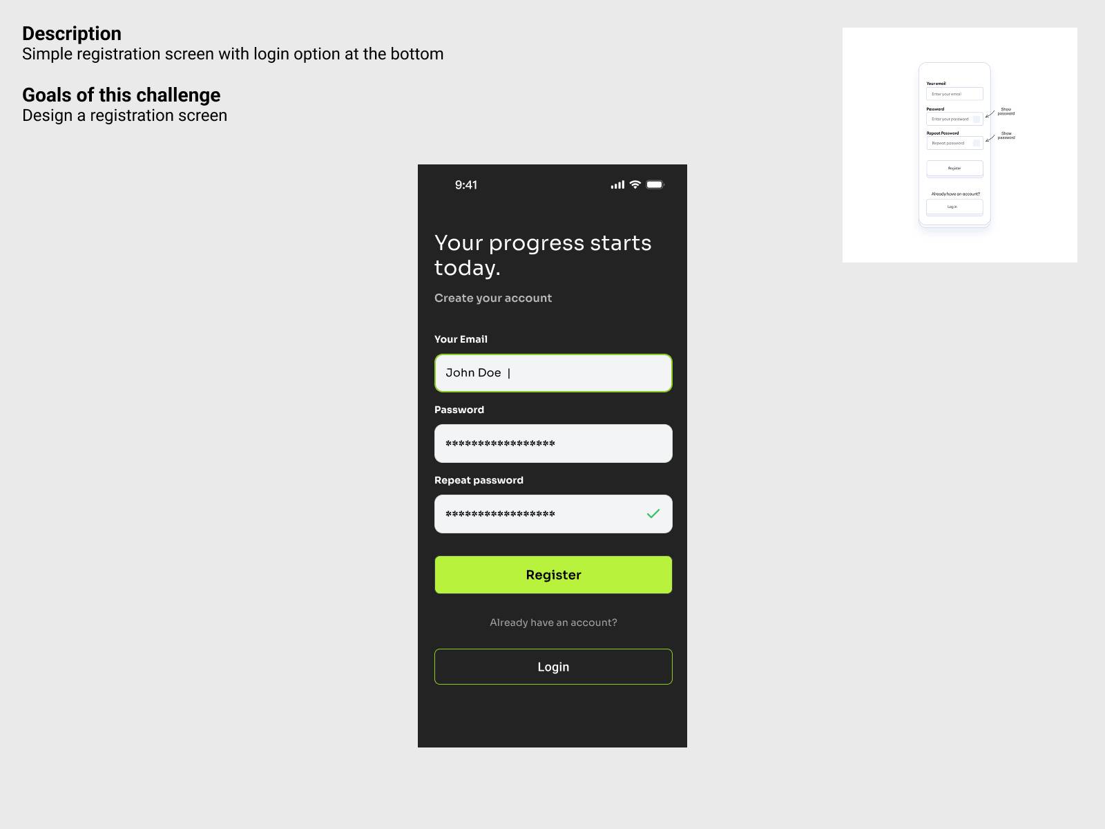 Daily UI Challenge #4